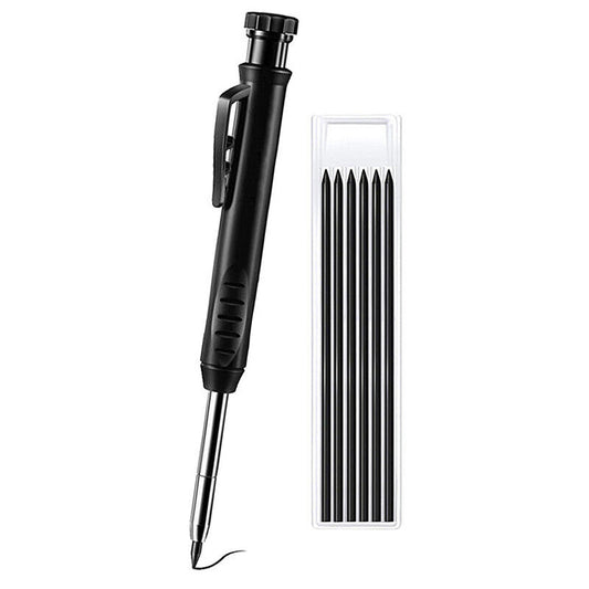Carpenter Pencil Set with Solid Refill Leads for Woodworking