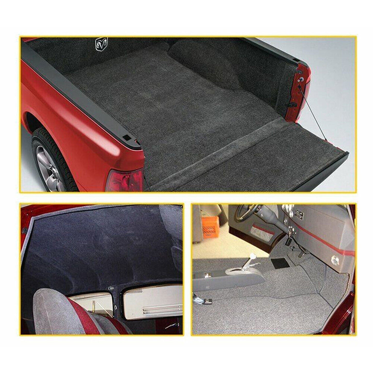 Black Automotive Grade Felt for Car and Marine Interior Carpeting