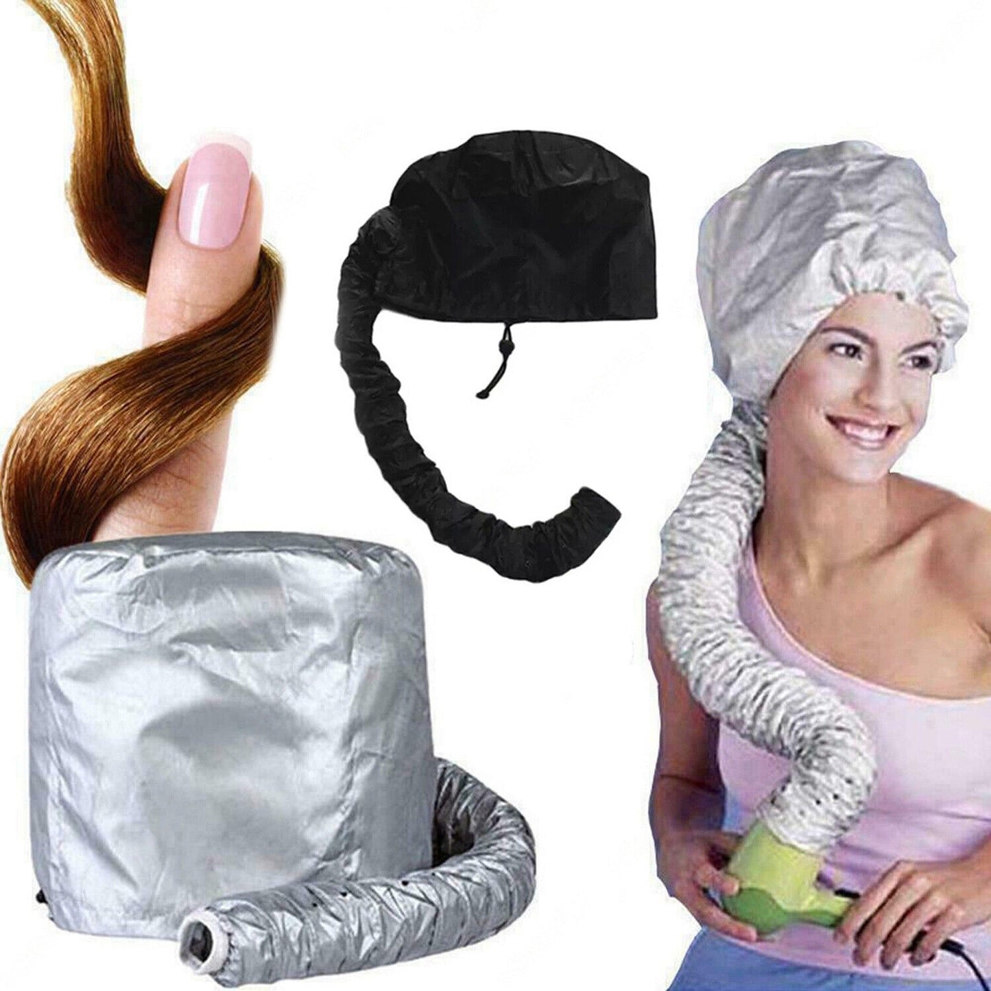 Soft Bonnet Hair Drying Cap Women Blow Dryer Hood for Home Hairdressing