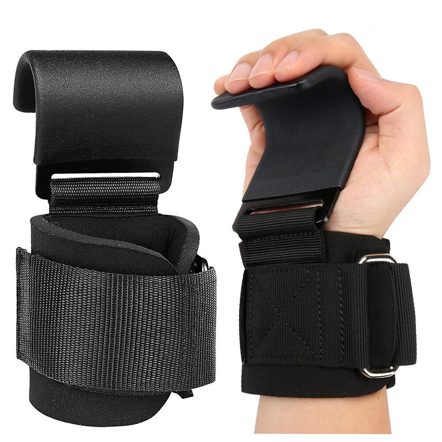 2pcs Bodybuilding Gym Straps for Muscle Training and Weight Lifting Support