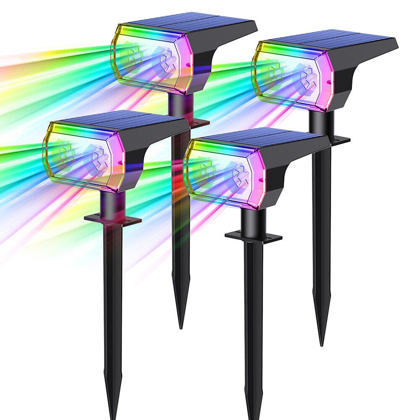 Garden RGB Solar Spot Lights for Pathway Lawn and Fence