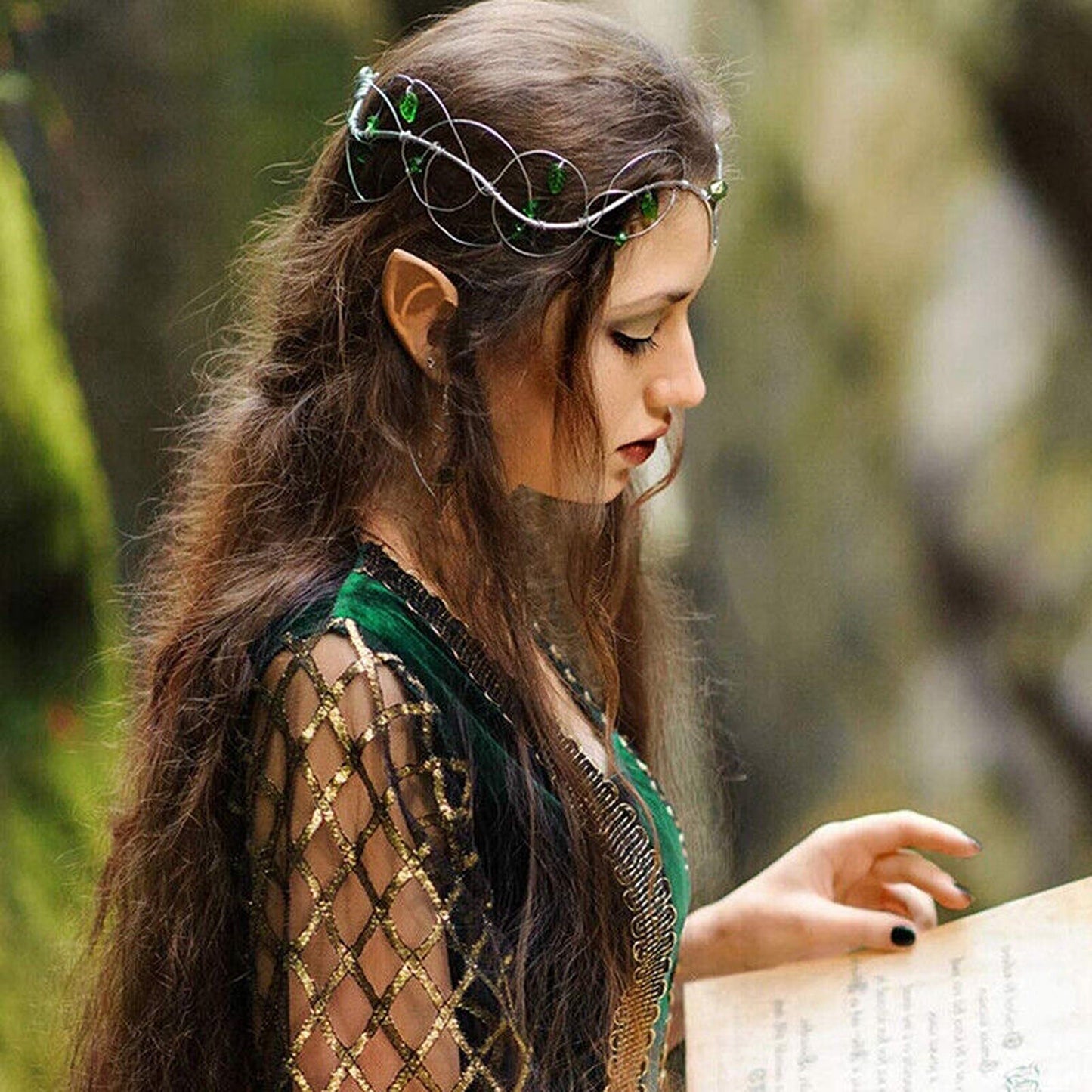 1pair Cosplay Rubber Elf Ears Fairy Pixie Style for Halloween