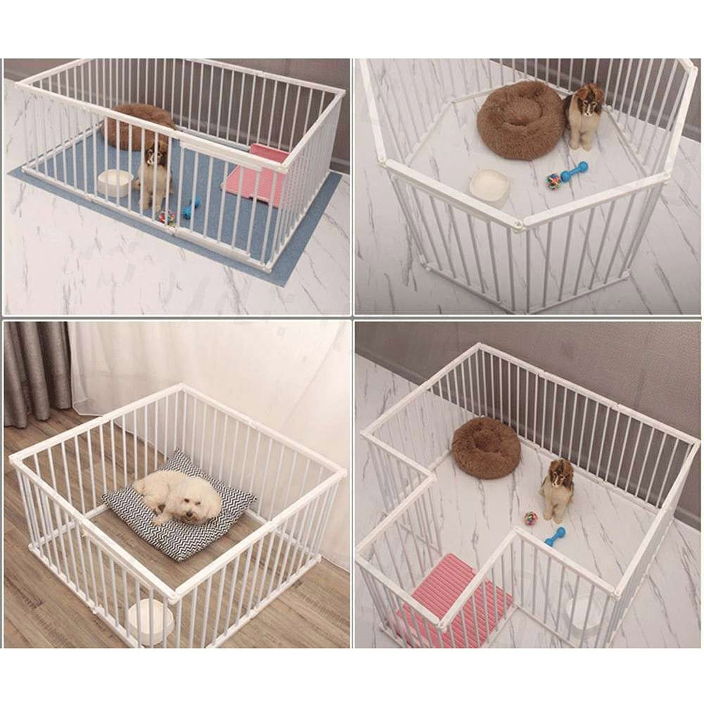 Portable DIY Dog Puppy Playpen Accessories Exercise Cage