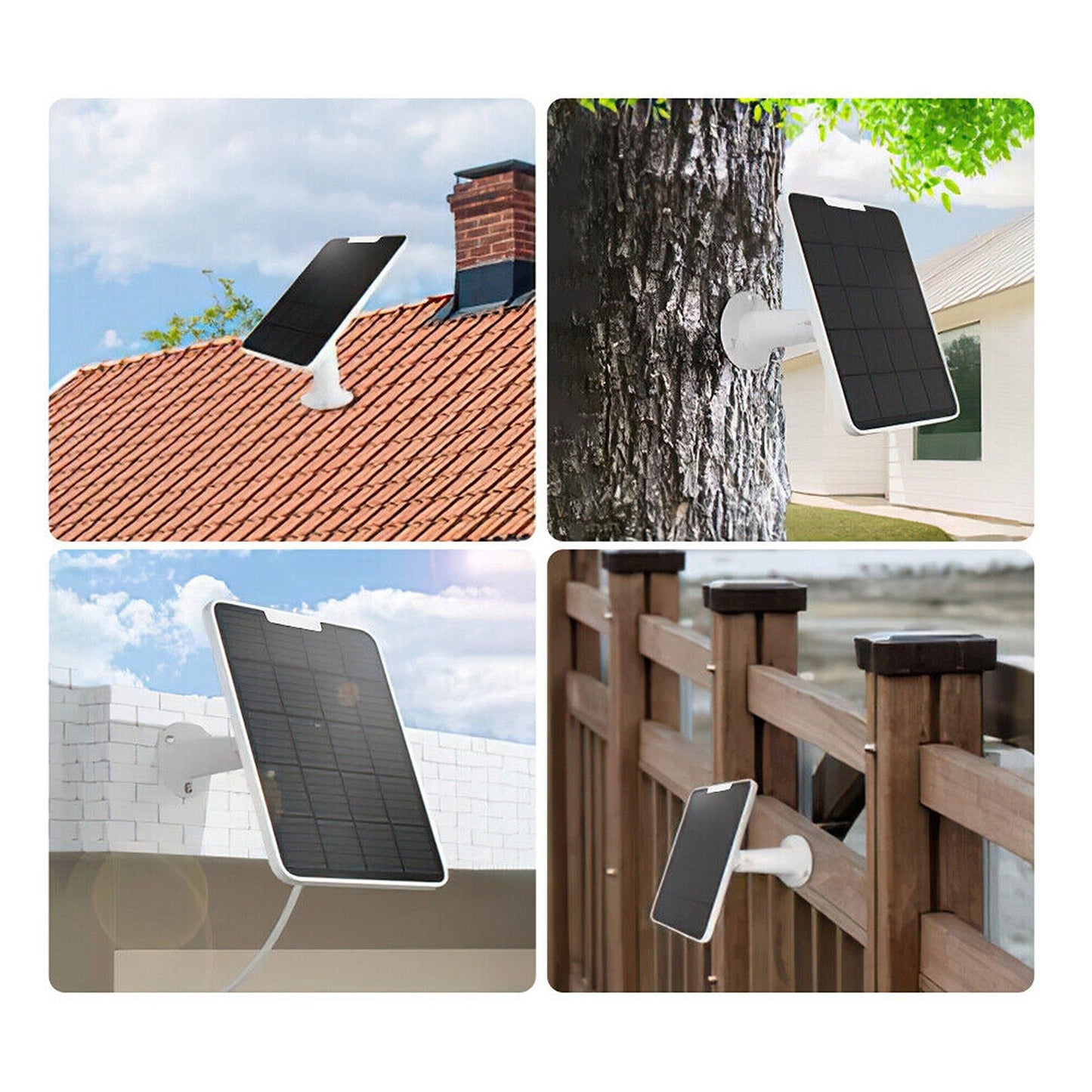 4W Solar Panel Charger for Arlo Security Cameras Pro 3 Pro 4 Ultra