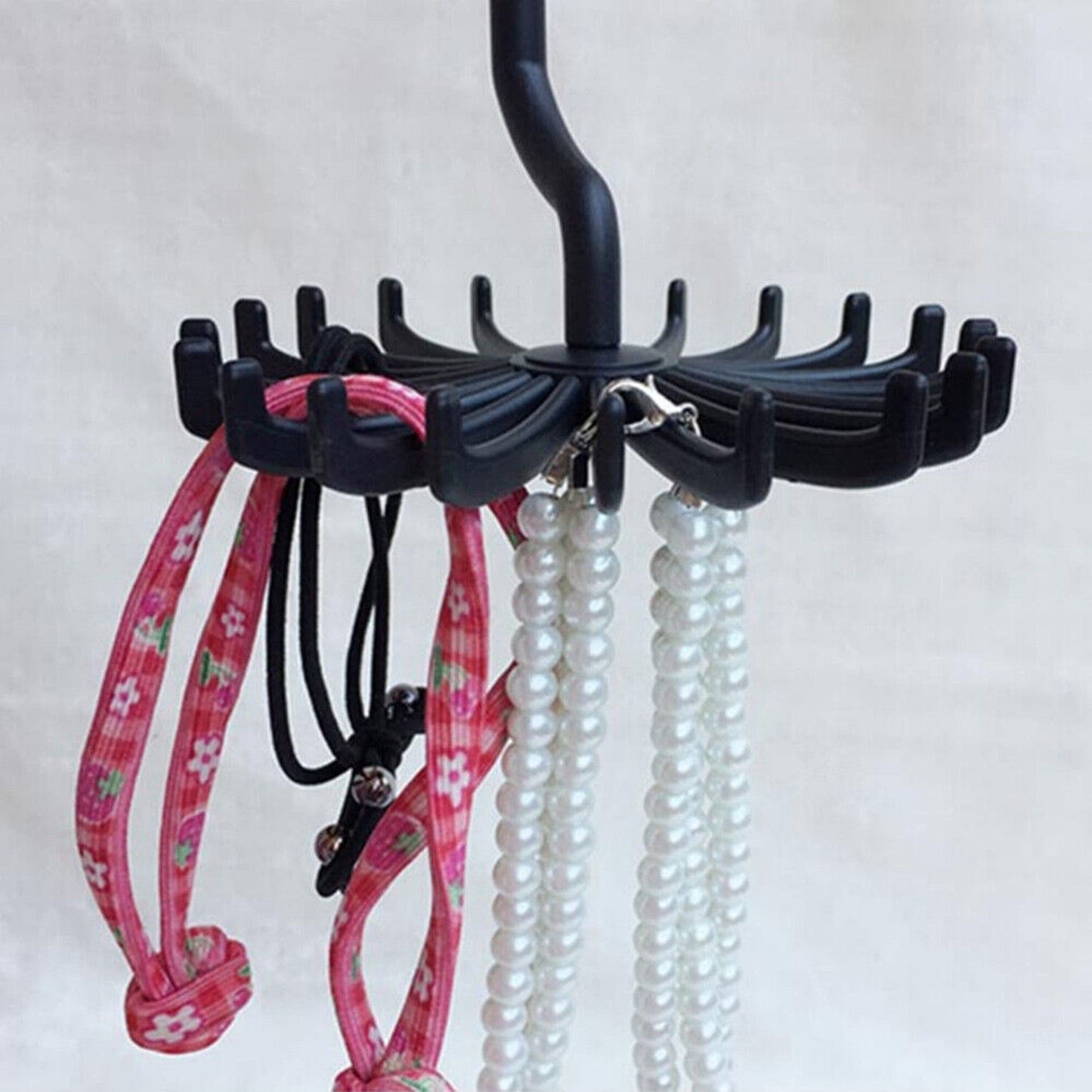 Clothes Organizer Rotating Hanger Stand for Ties Belts and Scarves