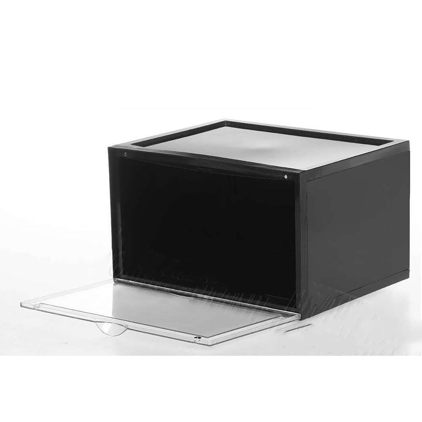Black Acrylic Stackable Boxes for Premium Sneaker Display and Storage