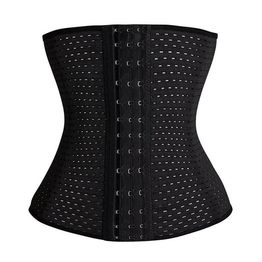 Black Underbust Corset Waist Cincher for Women Body Shaper Tummy Girdle