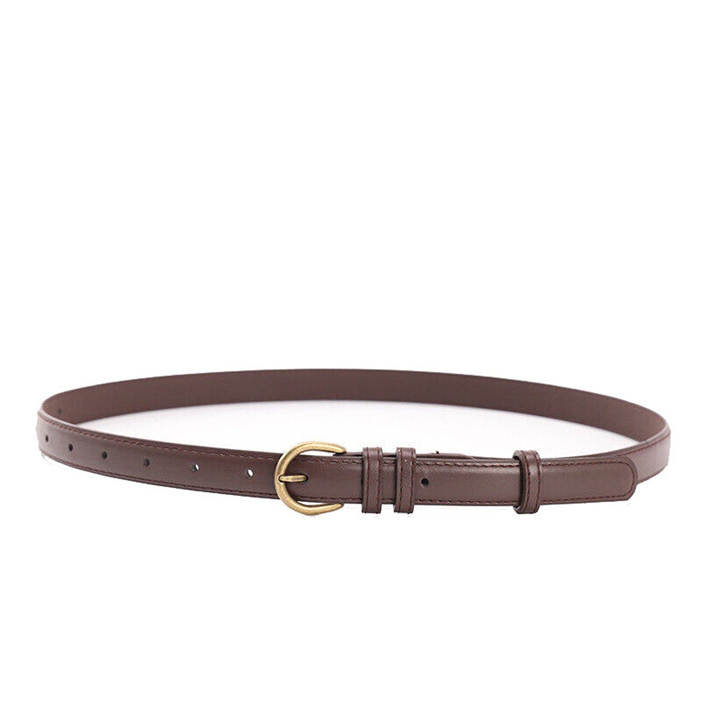Women Decorative Thin PU Leather Belt for Jeans and Dresses