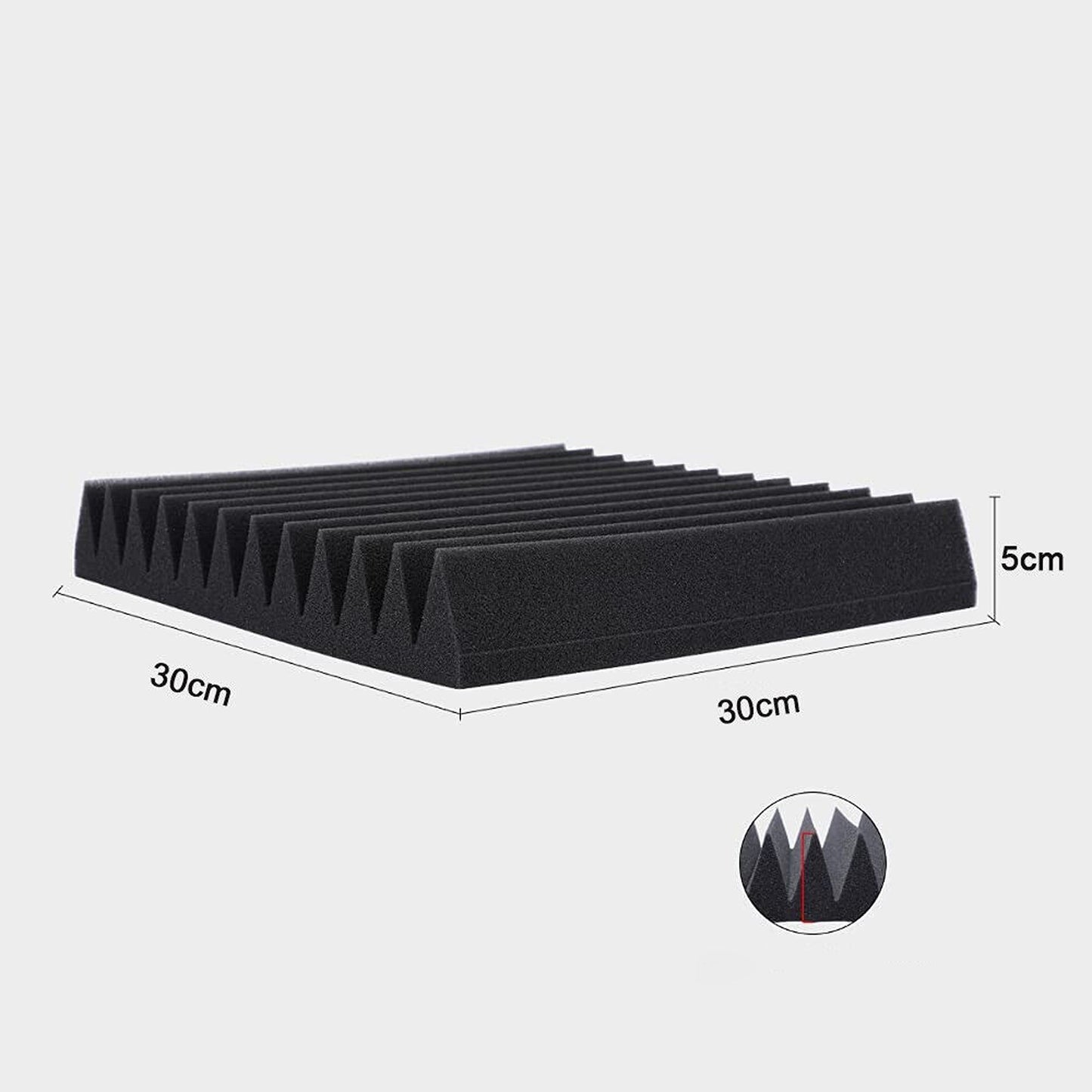 Karaoke Studio Acoustic Foam Panels Sound Absorption Proofing 60pcs