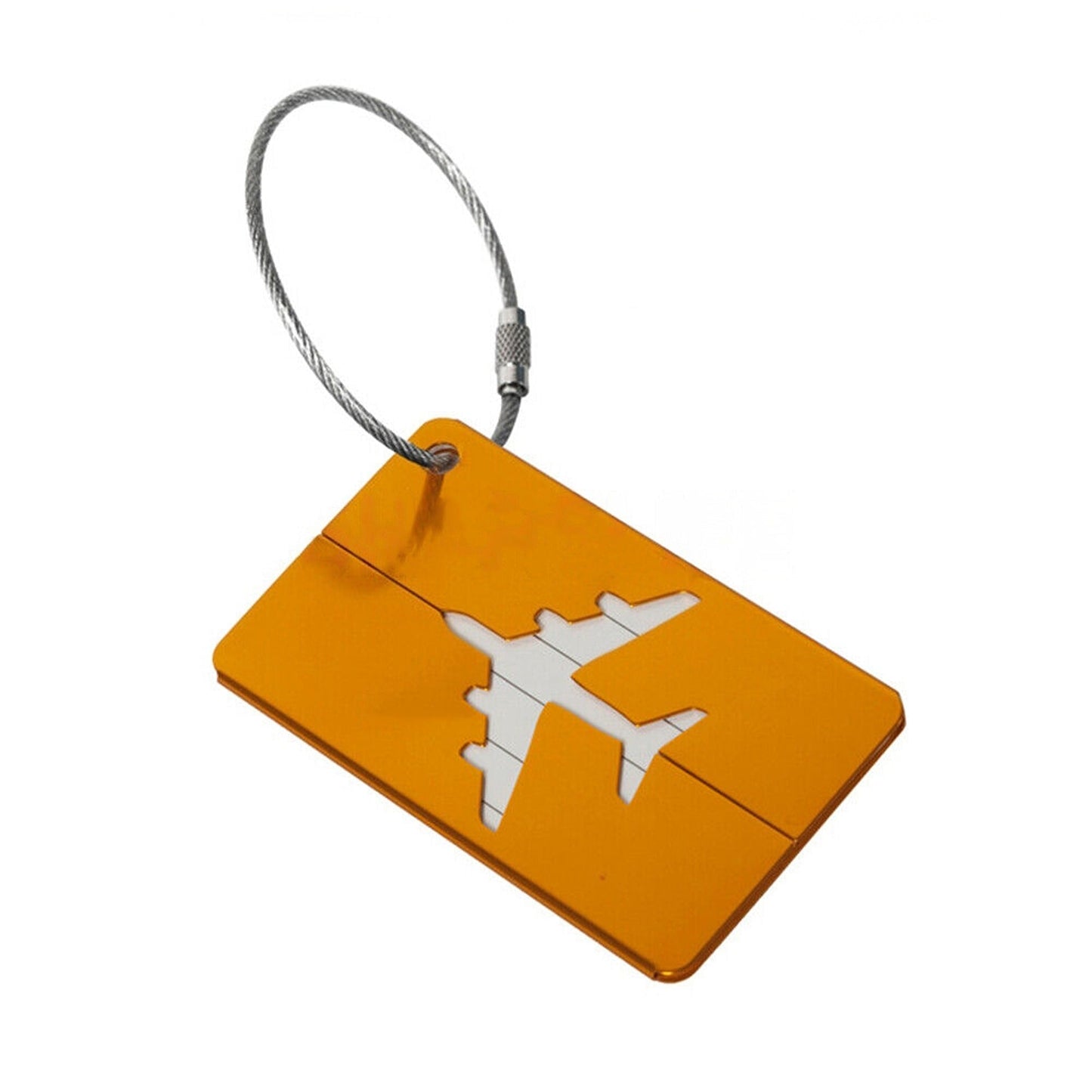 Travel ID Tag for Luggage Aluminum Suitcase Address Label