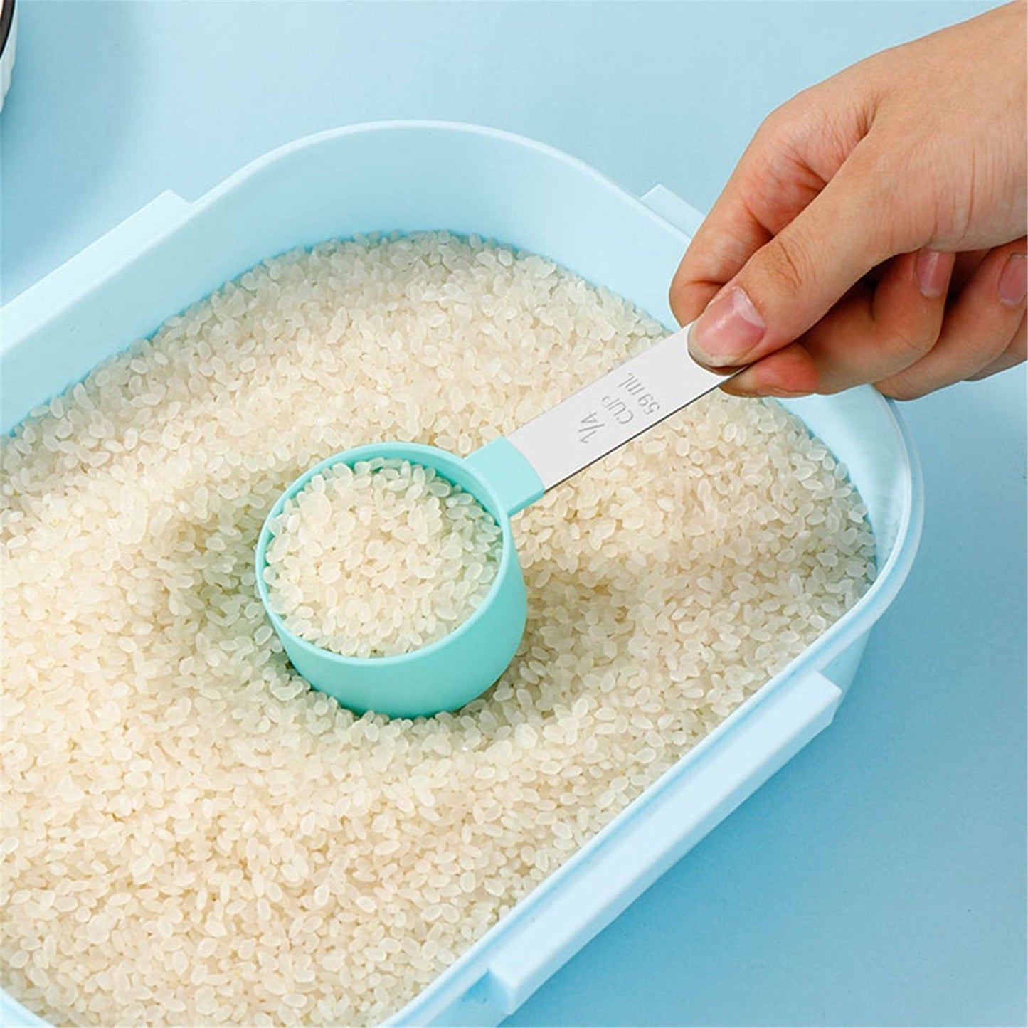 8pcs Stainless Steel Kitchen Measuring Cups and Spoons Set