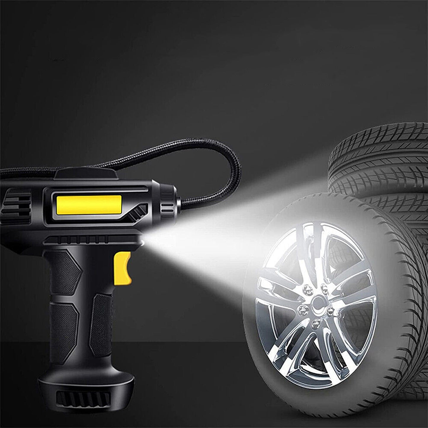 Handheld Digital LCD Air Compressor for Car Tire Inflation