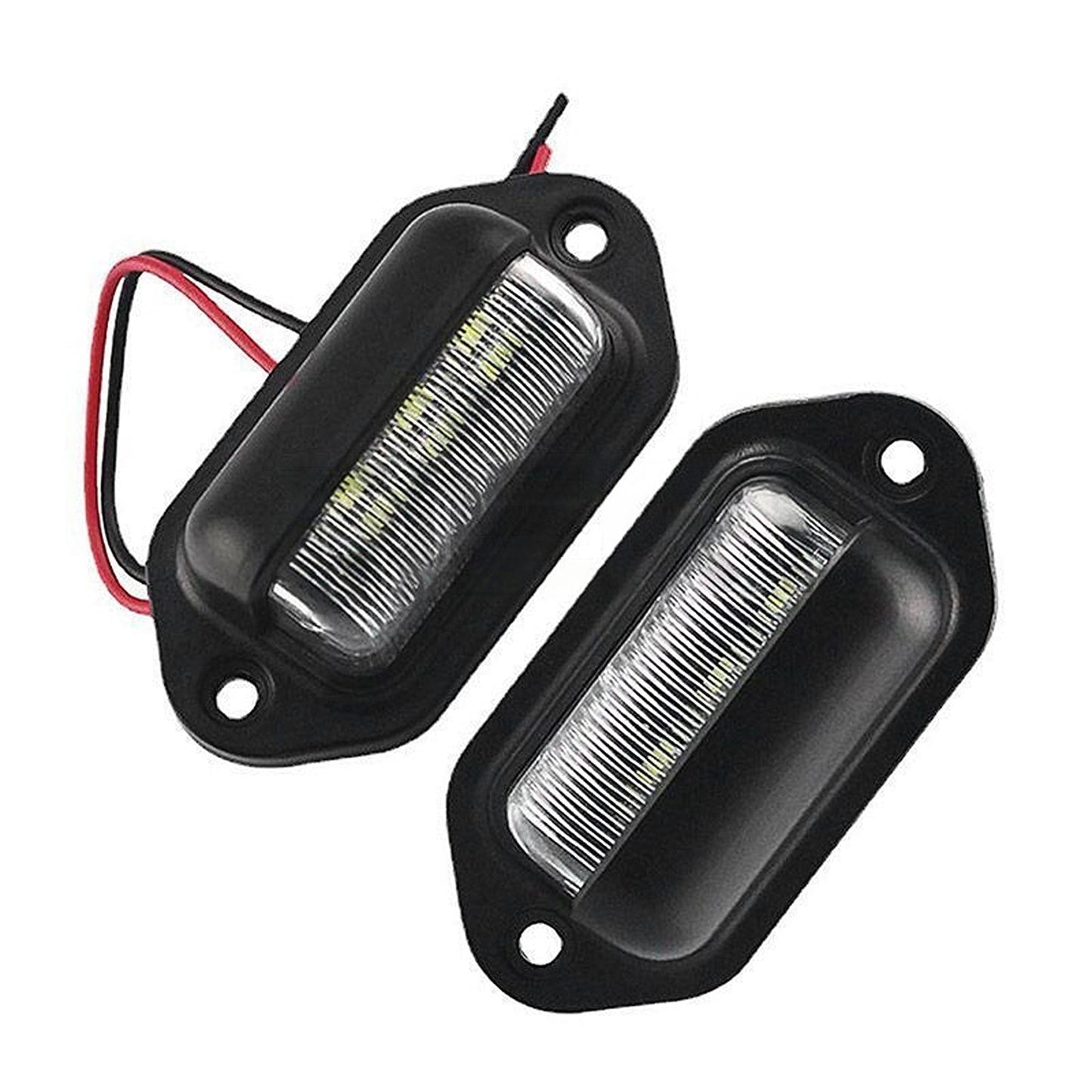 2pcs 12V 24V LED License Number Plate Light for Truck Trailer Car