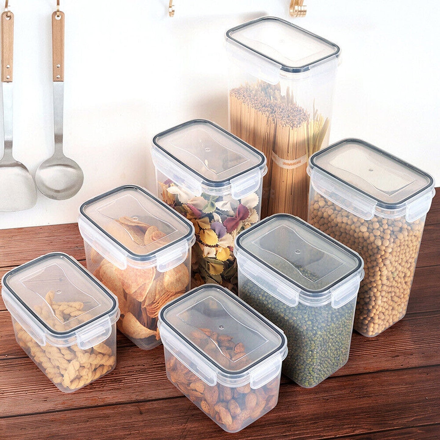 Set of 14 Airtight Food Storage Containers with Lids for Kitchen