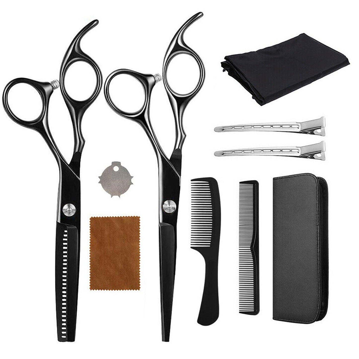 Hairdressing Hair Cutting Thinning Shears Professional Salon Barber Scissors Set