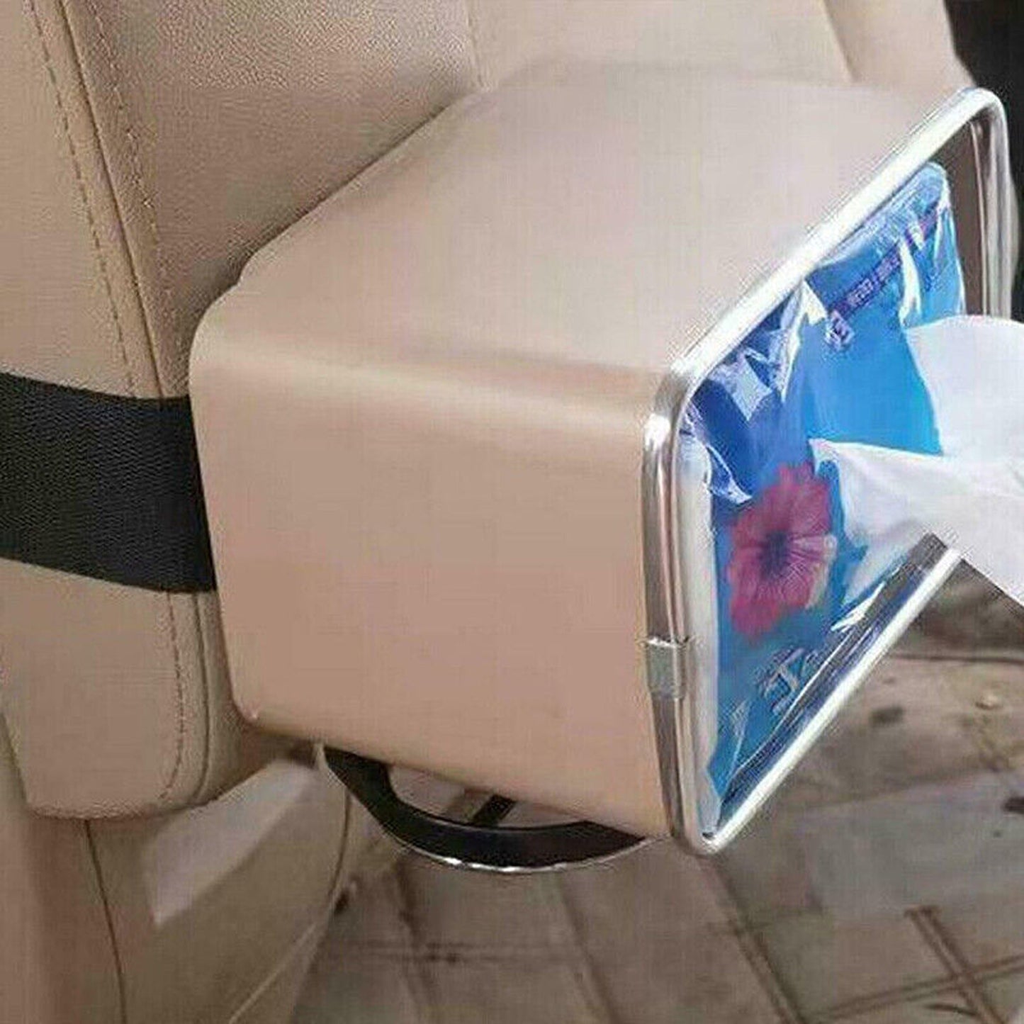 Multifunctional Car Armrest with Tissue Box and Storage Drawers