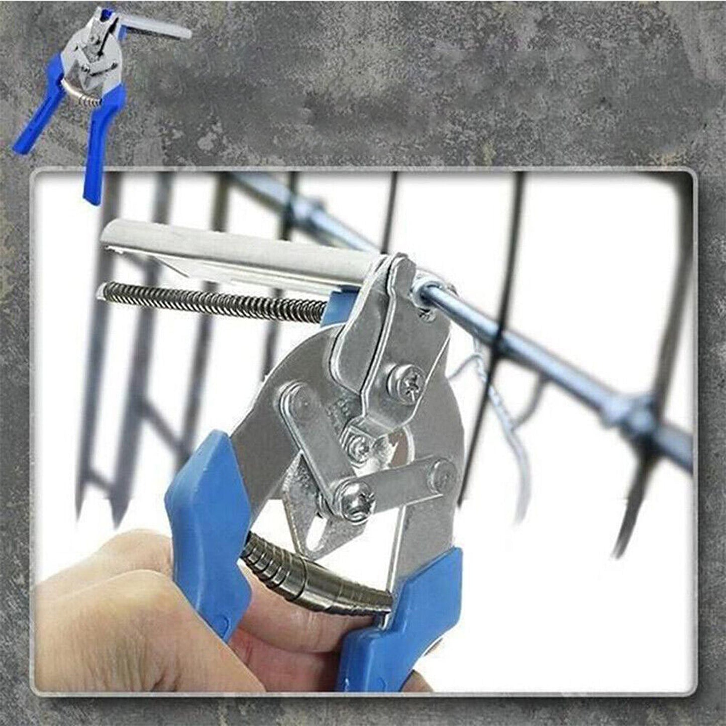 Fastener Stapler Hog Ring Plier with 3000 Clips