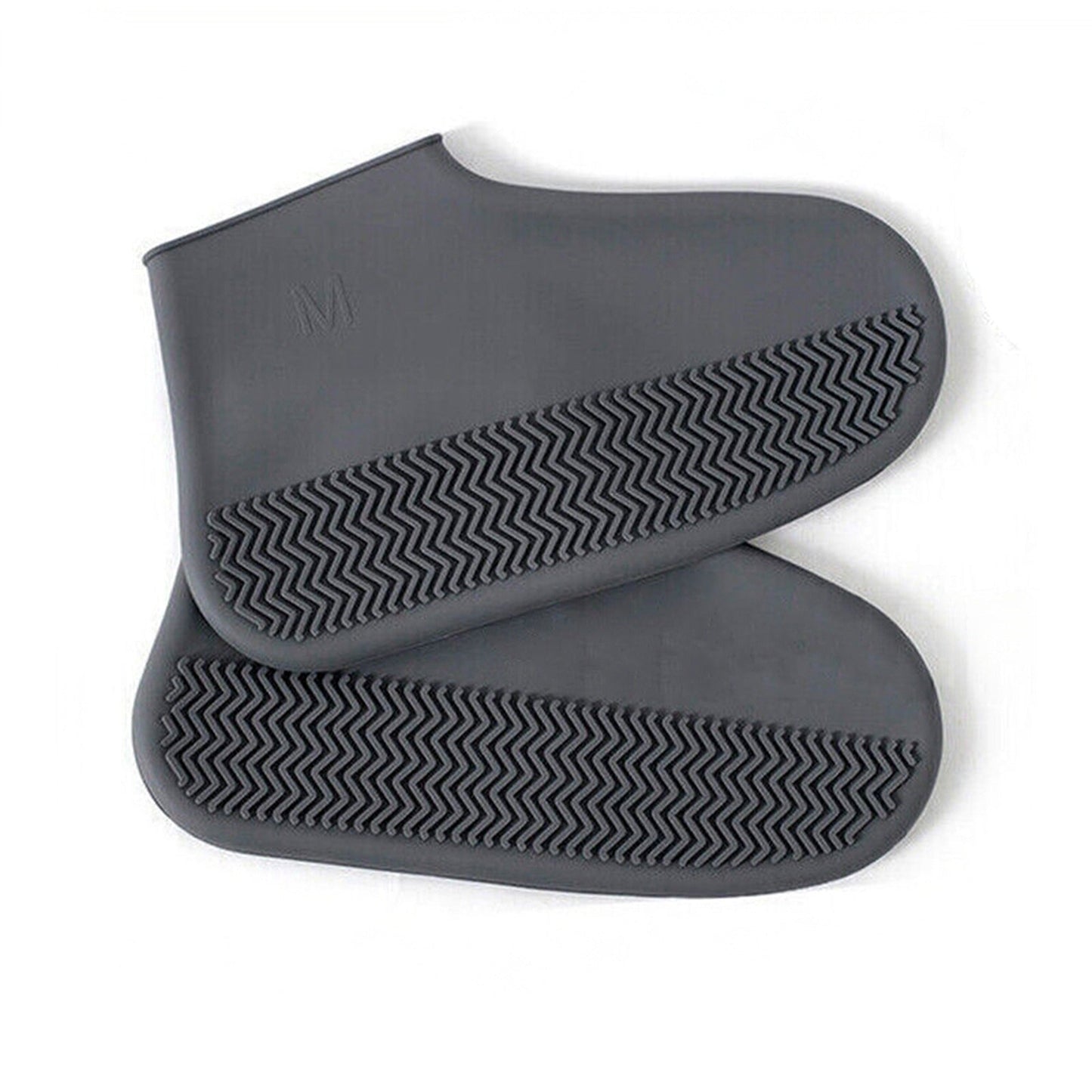 Stylish Grey Non-Slip Waterproof Shoe Protector Silicone Overshoe