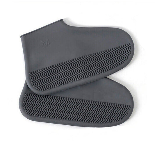 Stylish Grey Non-Slip Waterproof Shoe Protector Silicone Overshoe