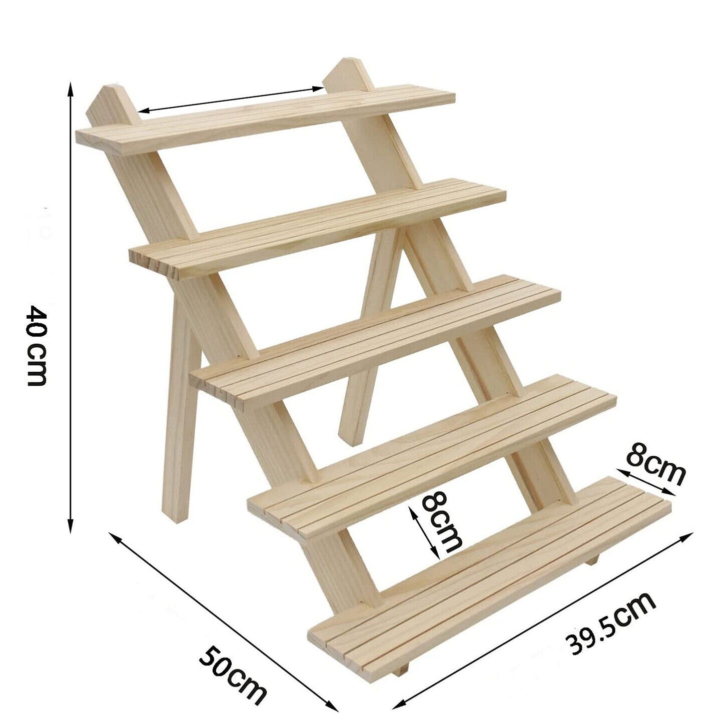 Wooden Jewelry Display Rack for Earrings Rings and Watches