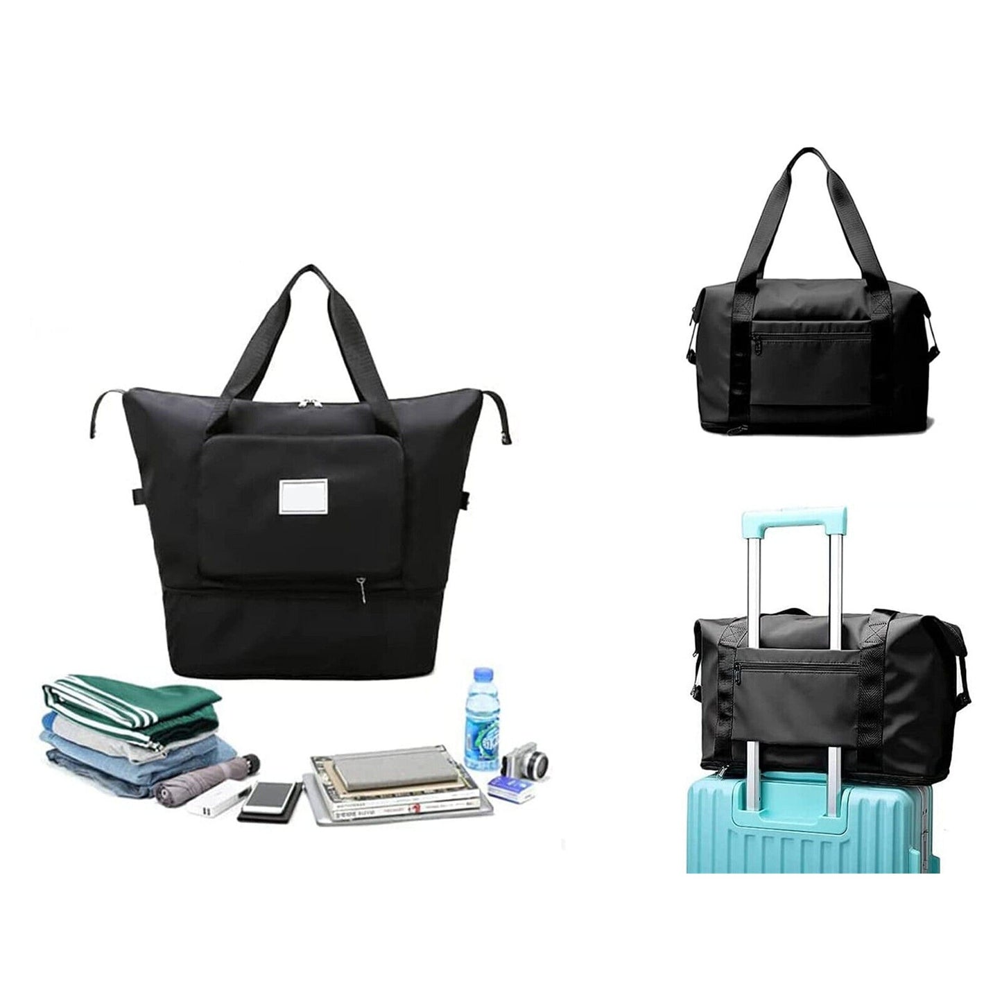 Folding Unisex Travel Bag with Waterproof Large Capacity