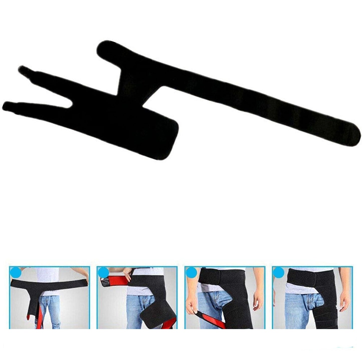 Thigh Groin Support Wrap Compression Hip Brace for Sciatica