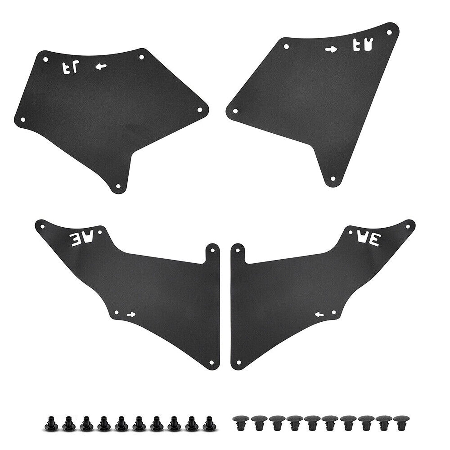 4pcs Mudflaps Splash Guard Set for Toyota Land Cruiser Prado 120 150 Series