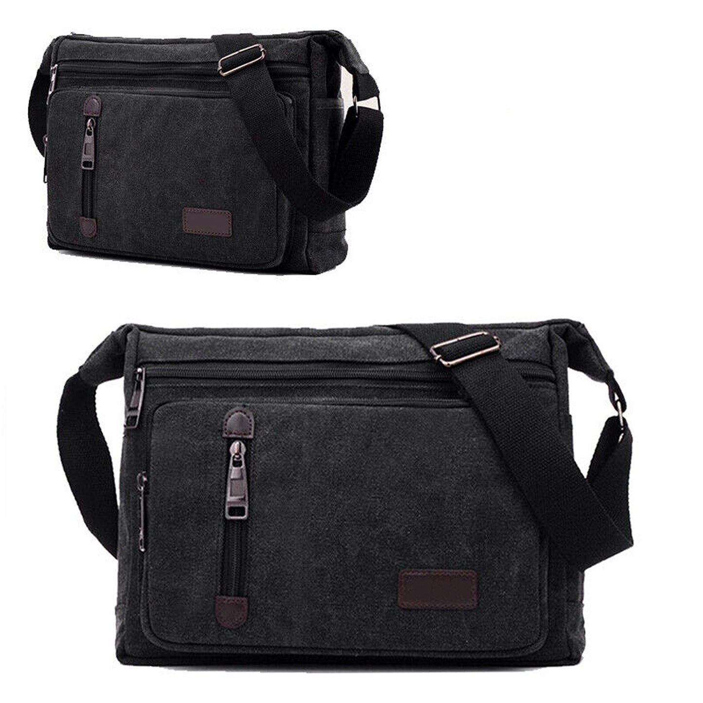 Canvas Messenger Bag for Men Retro Shoulder Crossbody