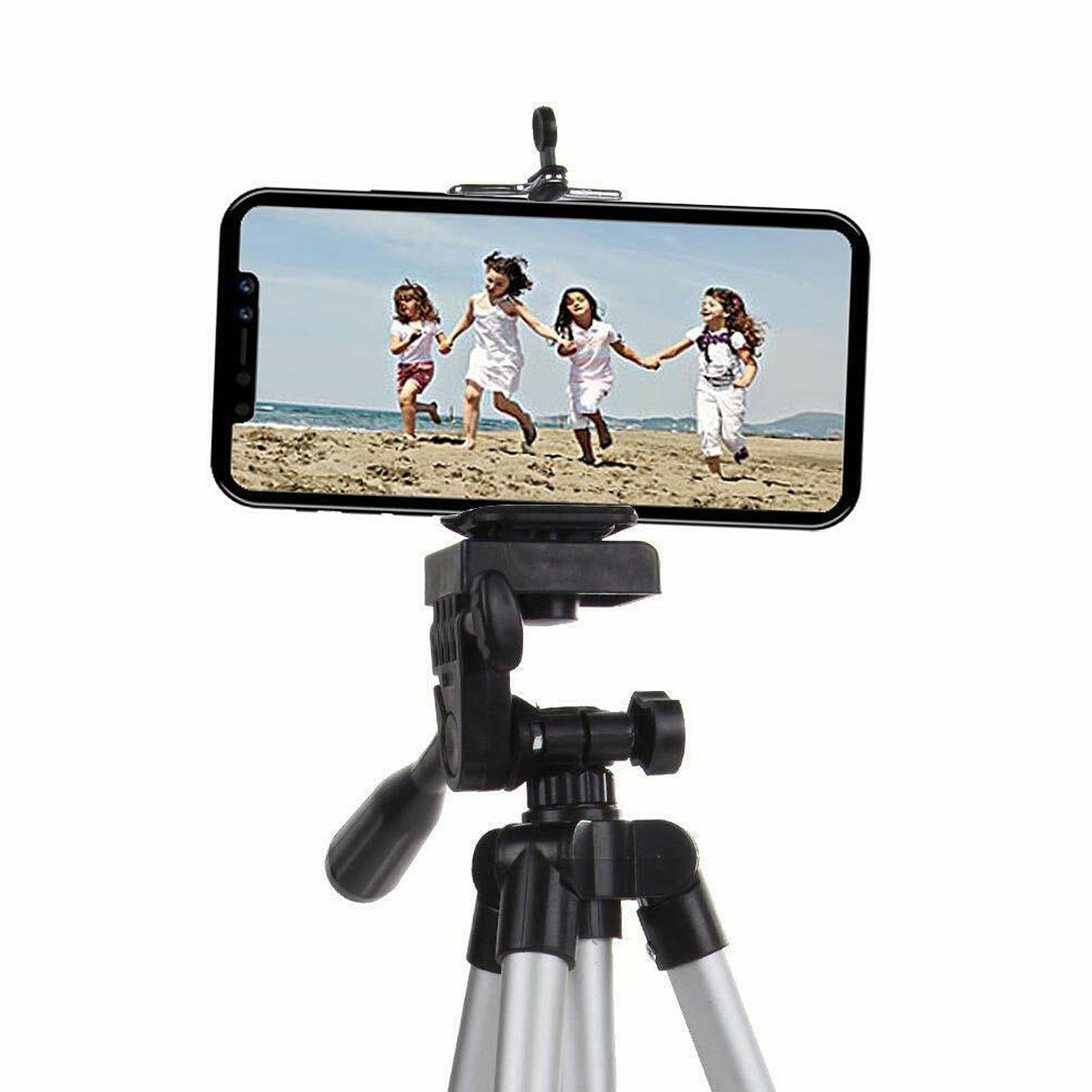 Adjustable Tripod Camera Stand for iPhone and Samsung with Mount Holder