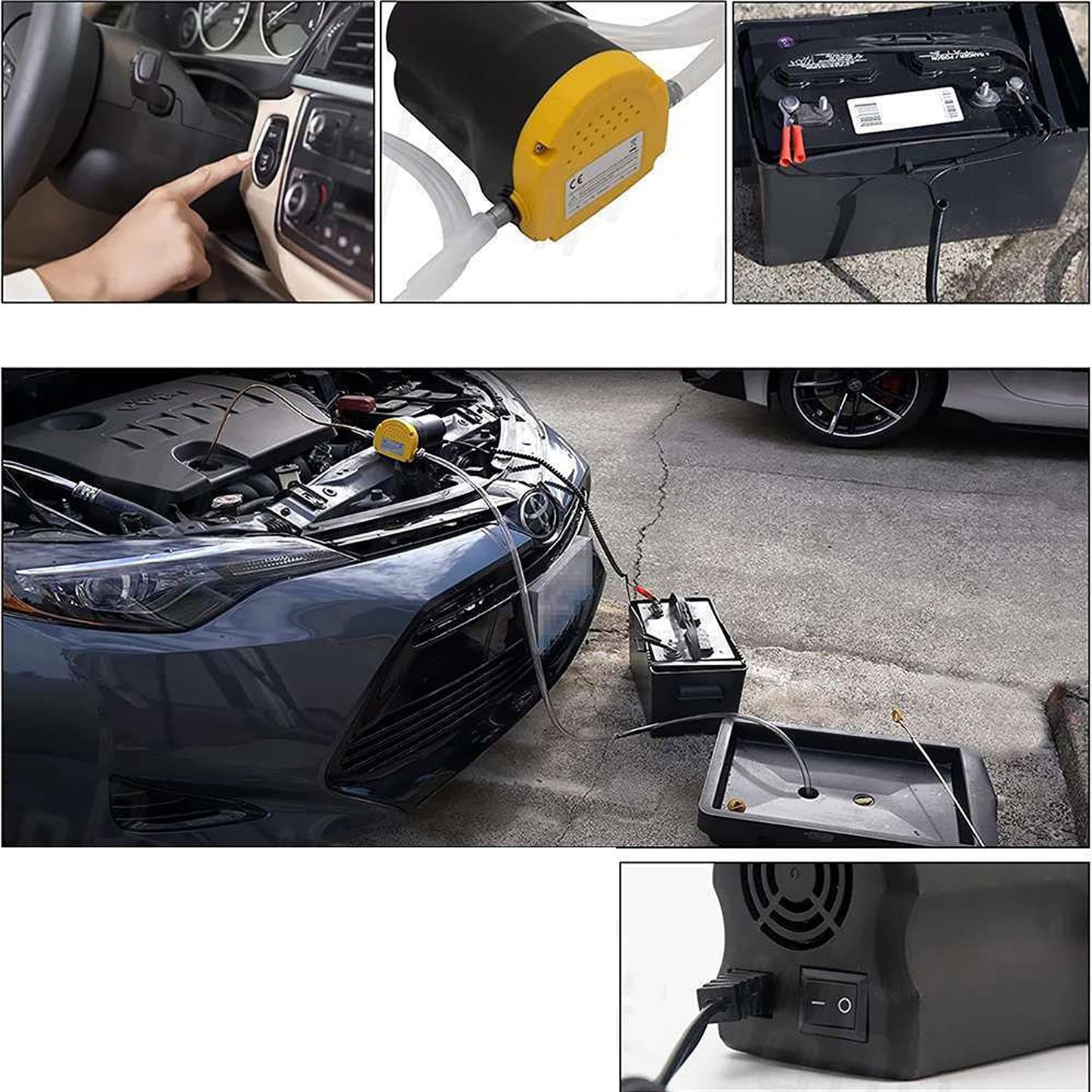 Oil and Diesel Fluid Suction Extractor Transfer Pump for Cars and Boats 12V