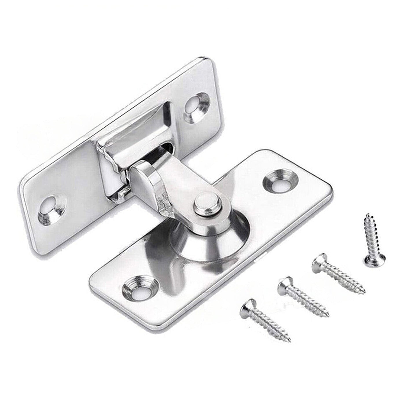 Sliding Door Lock Stainless Steel Right Angle Safety Latch