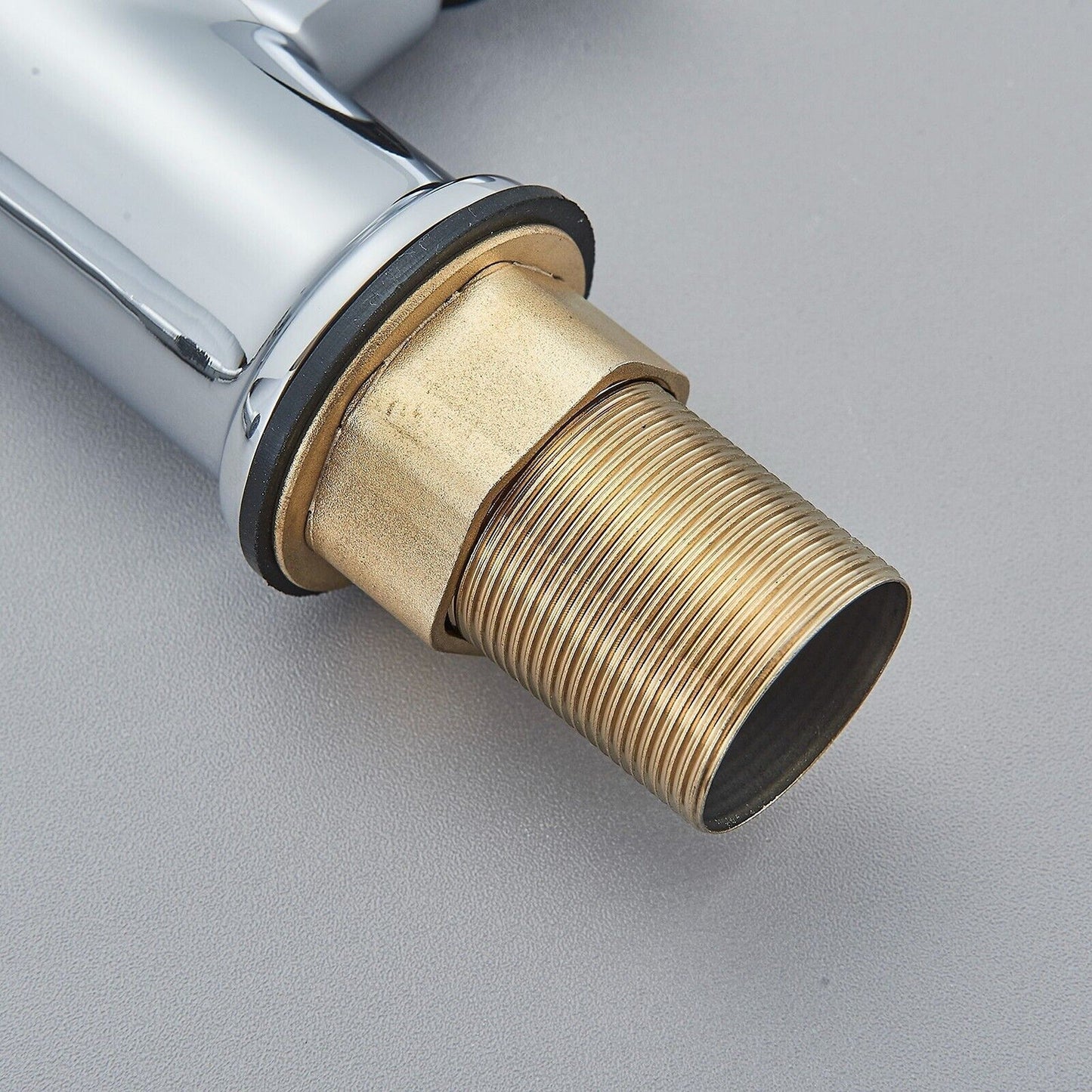 360 Degree Swivel Spout Solid Brass Kitchen Mixer Tap Sink Pull-Out Faucet