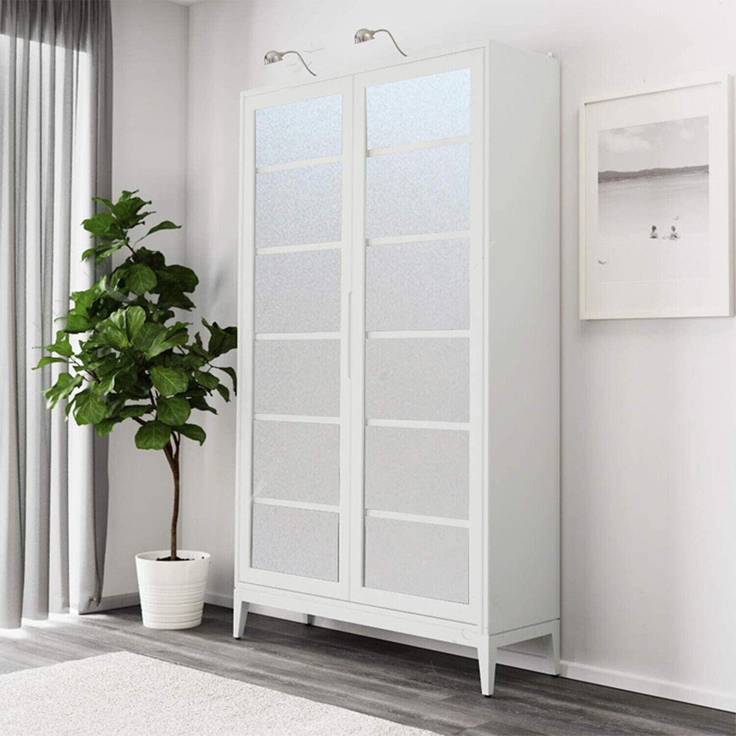 Removable Privacy Film for Home Window Glass Clear Frosted