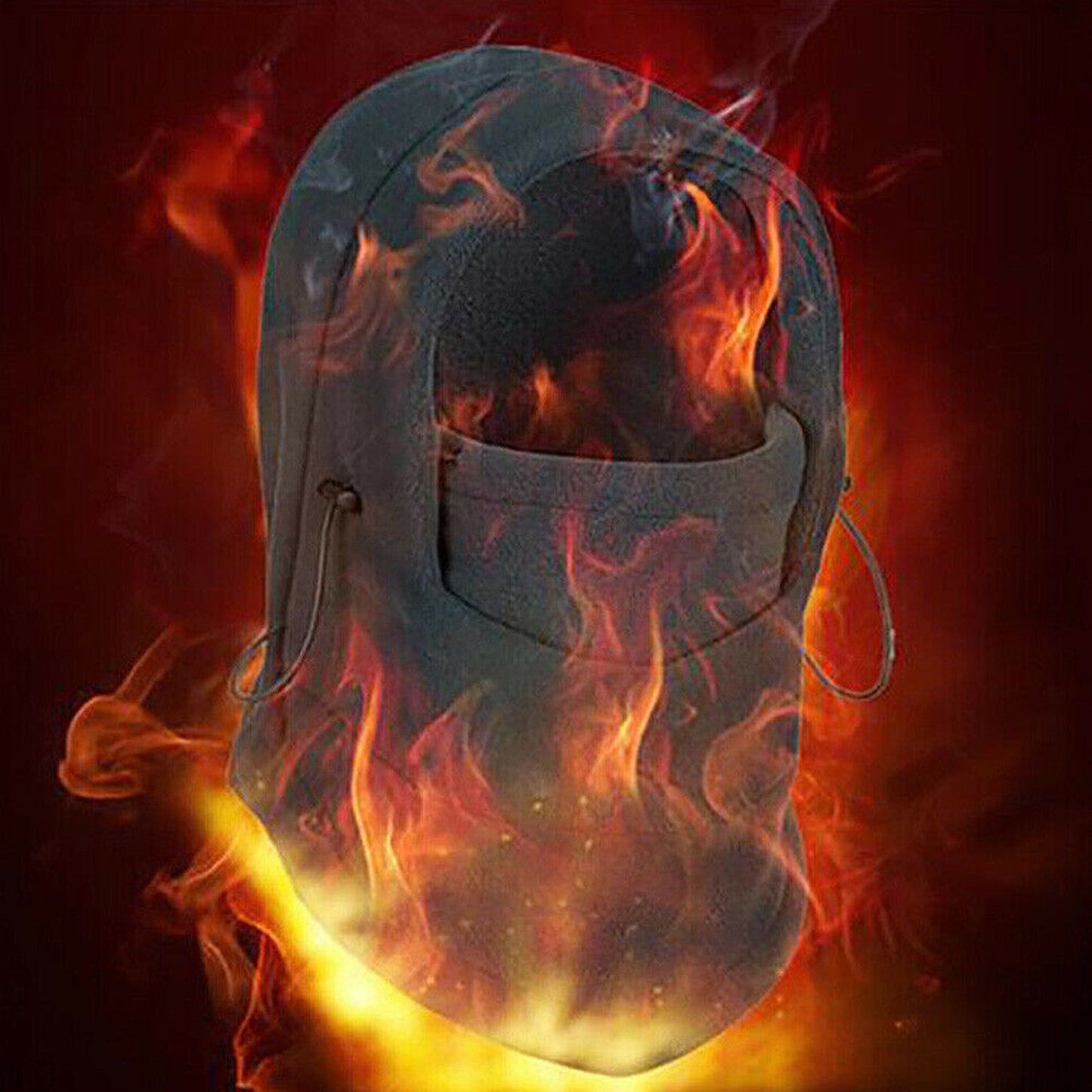 Fleece Hood Winter Thermal Balaclava Ski Face Mask Neck Warmer Cap