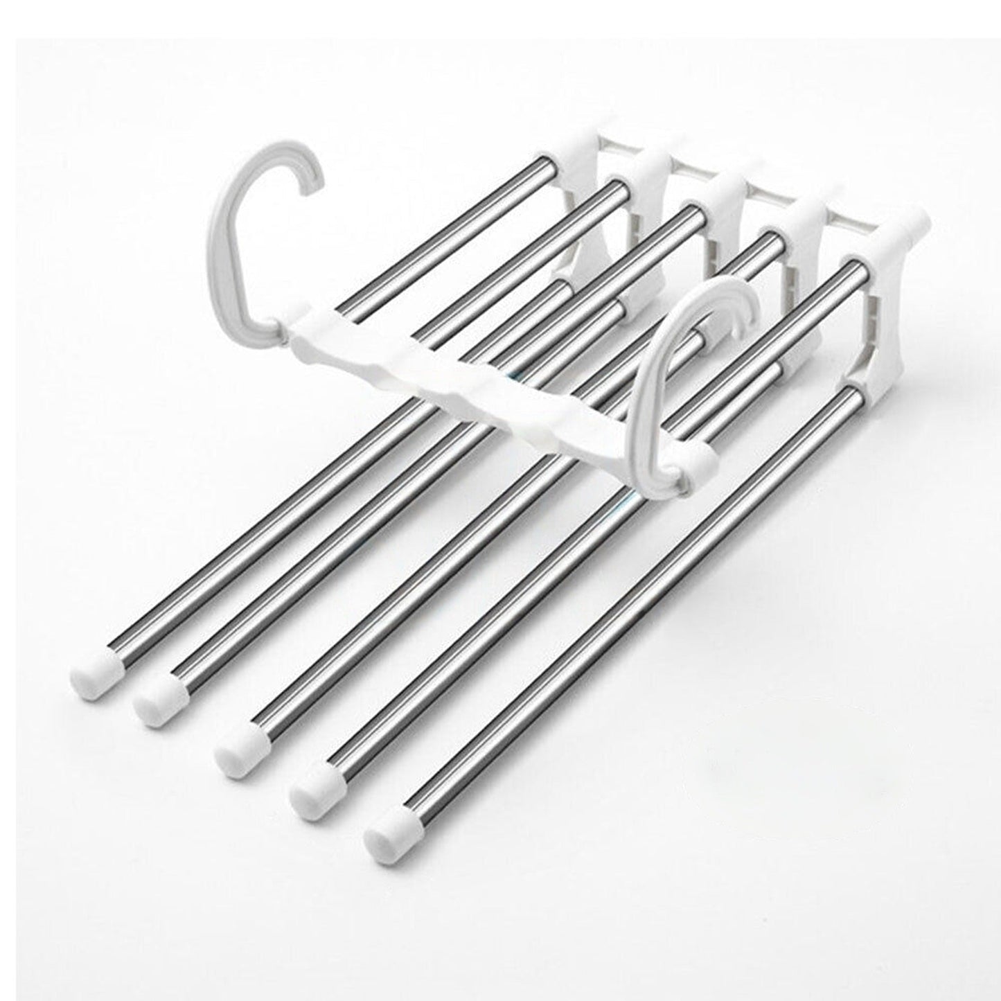 Stainless Steel Space Saving 5 Layered Pants Rack Hanger