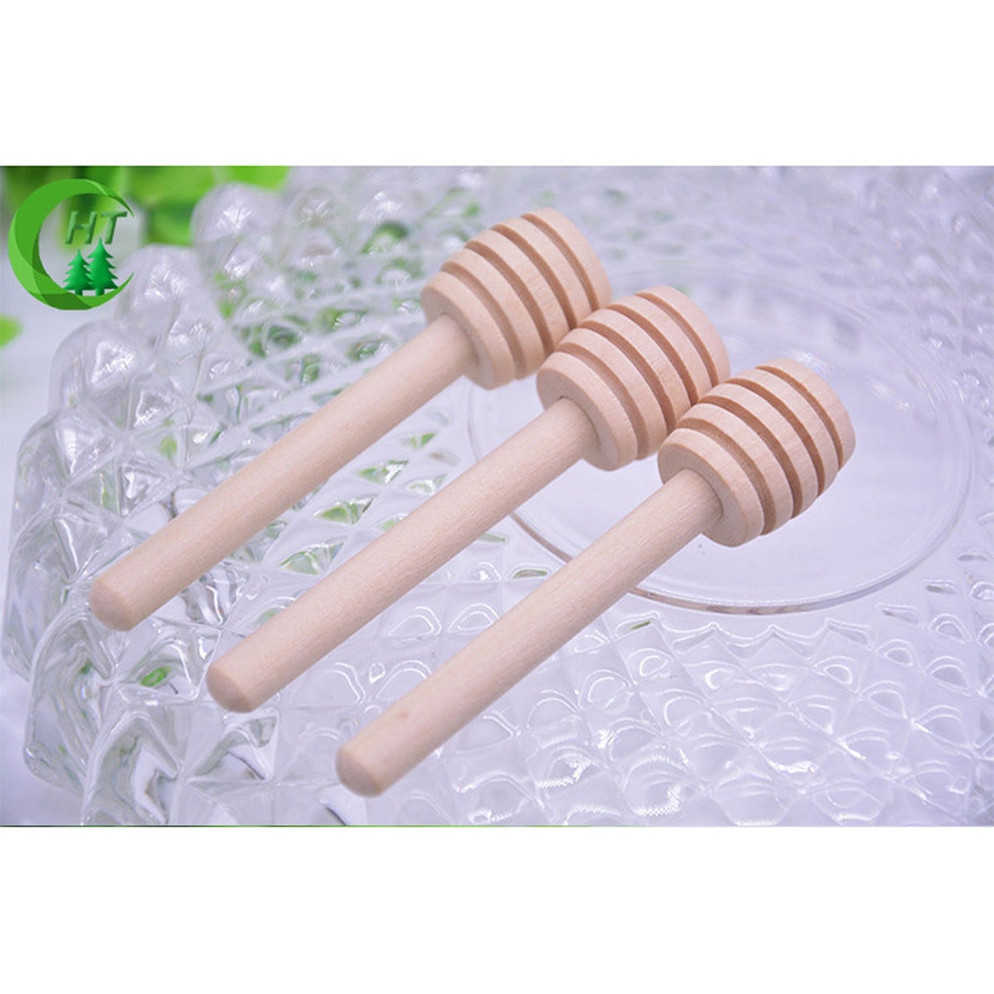 30pcs Honey Dispensing Mini Wooden Dipper for Party Favors
