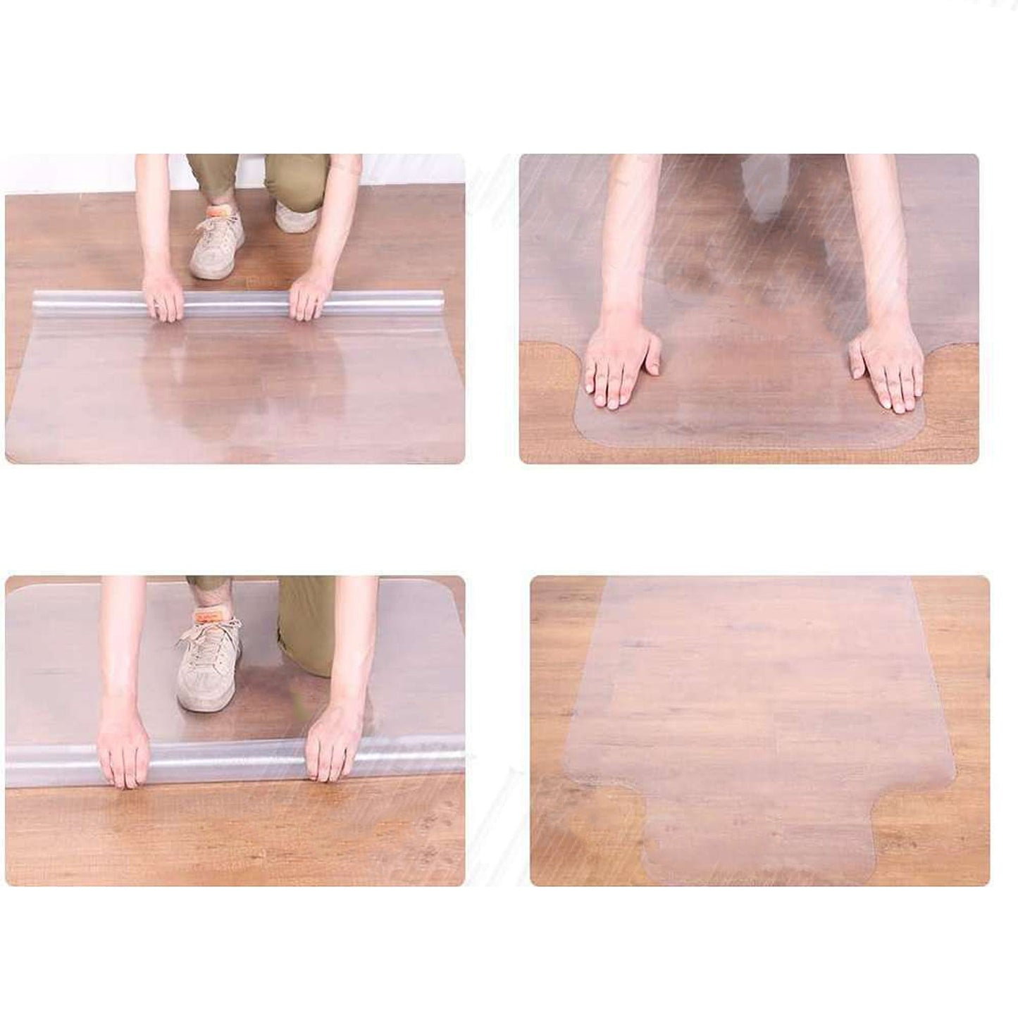PVC Plastic Clear Floor Mat for Office Chair Non Slip Desk Carpet Protector