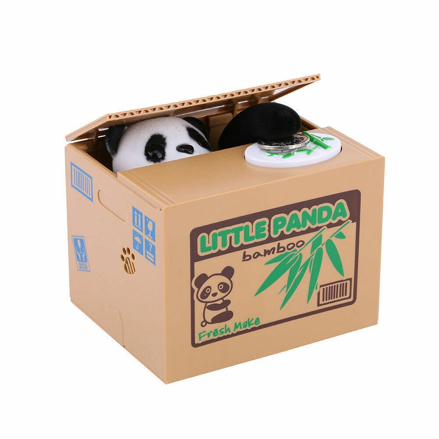 Panda Coin Bank Cute Stealing Money Box