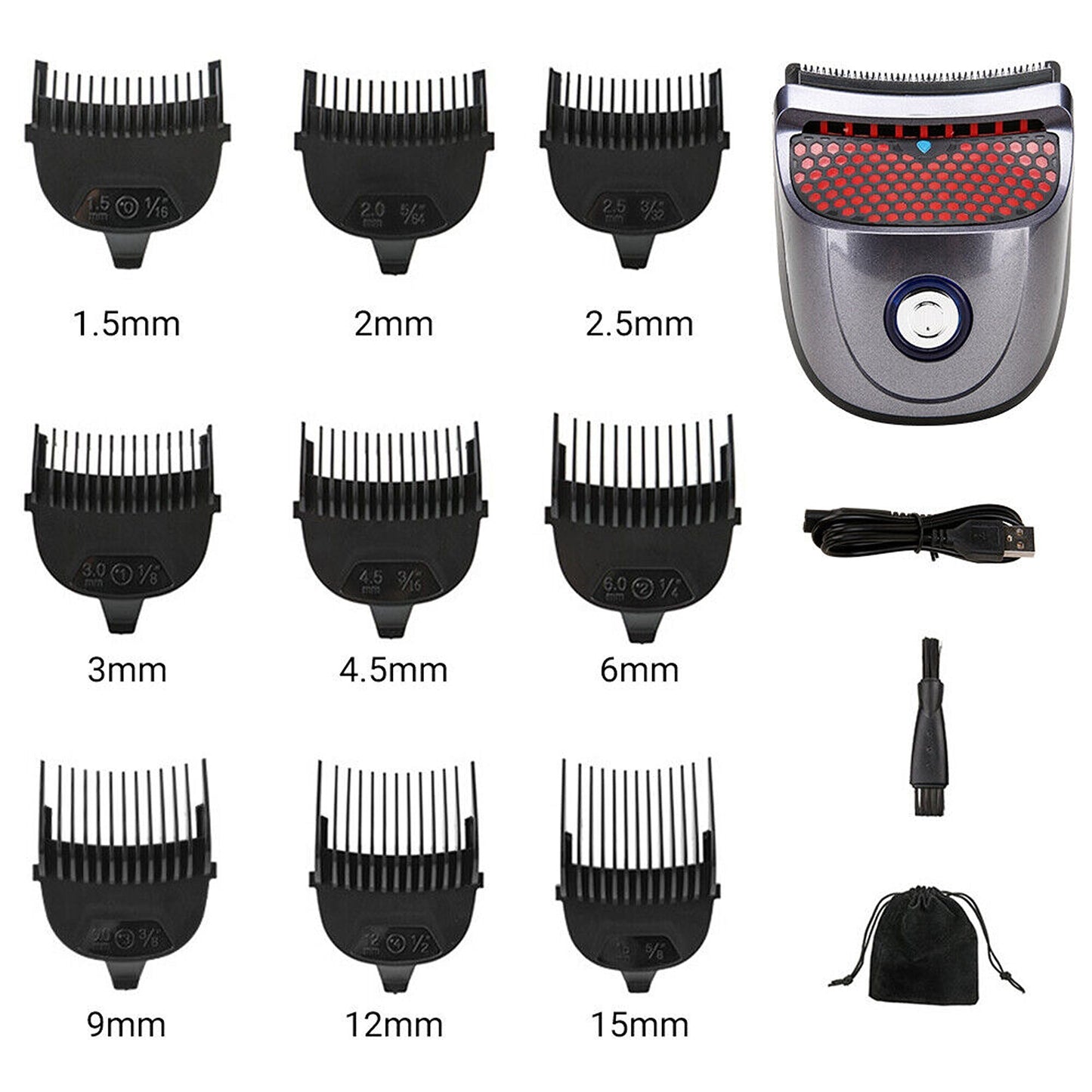 Quick Cutting Cordless Men Hair Clippers with Beard Trimmer Shaver