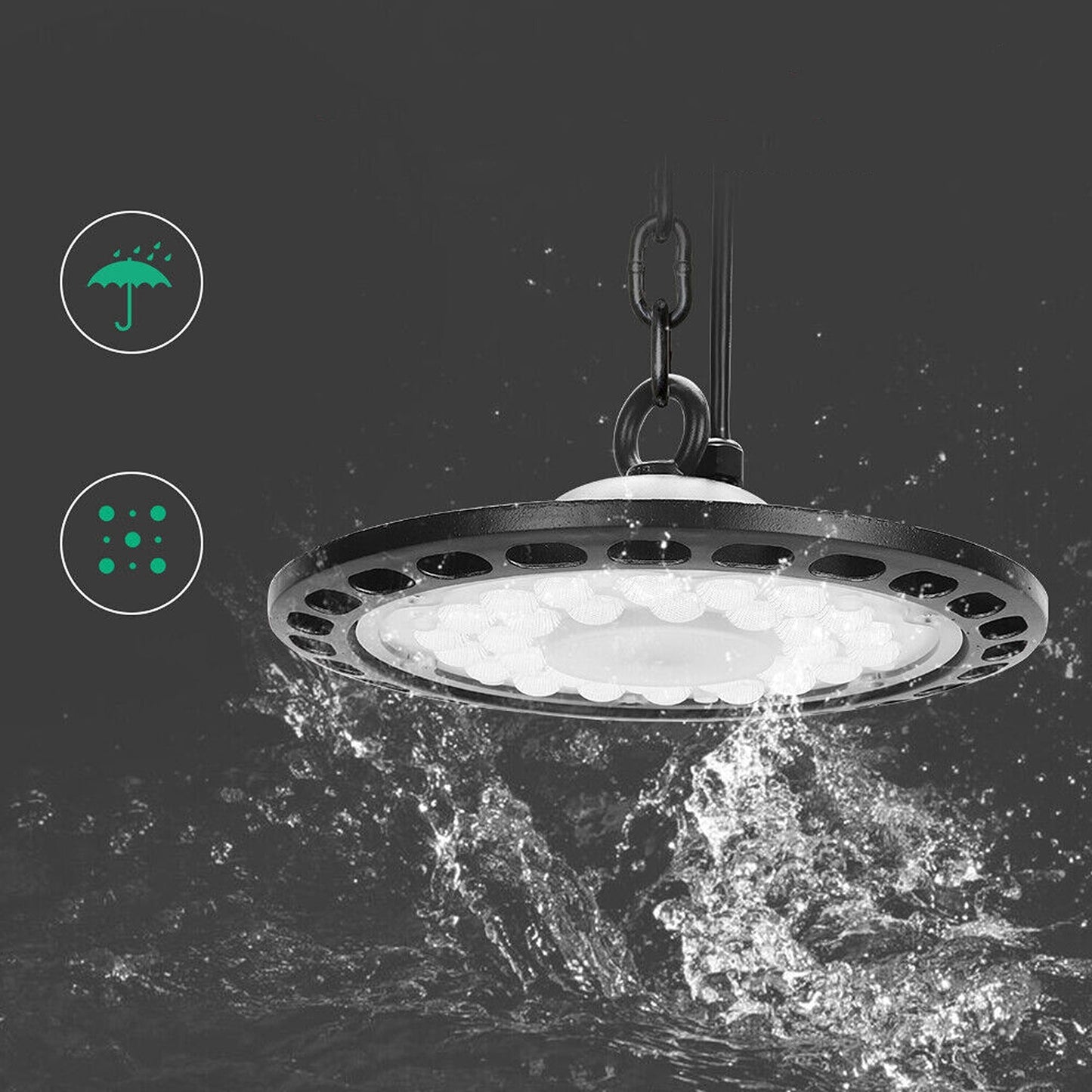 High Bay LED Warehouse Lighting 240V UFO Shed Light with AU Plug