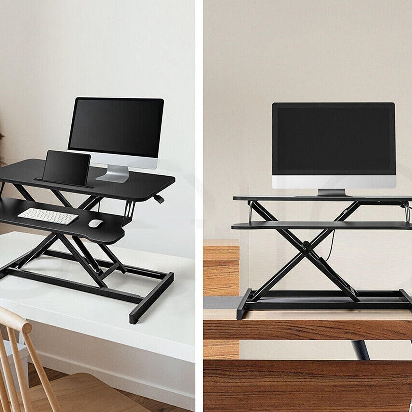 Adjustable Stand Up Desk Laptop Riser Convertible Sit Stand Workstation