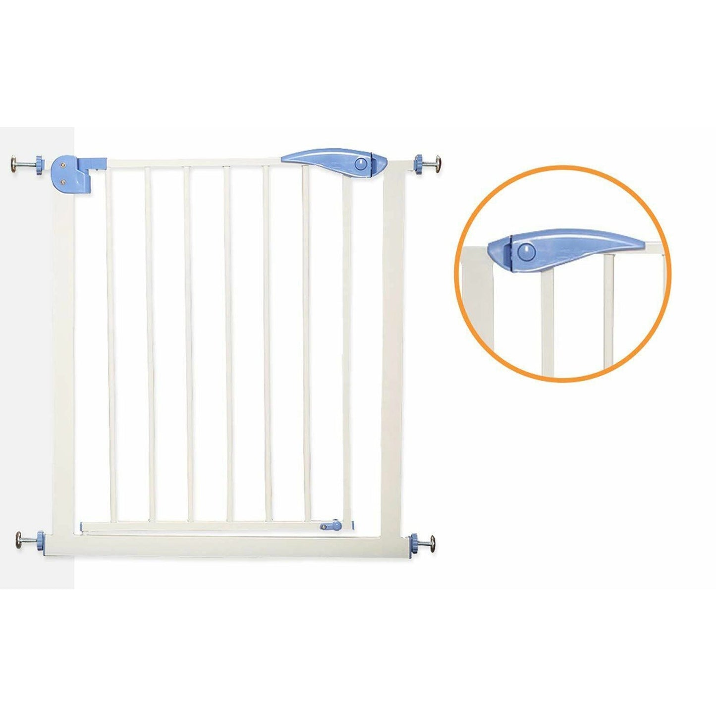 Wide Baby and Pet Room Divider Safety Barrier Gate with Adjustable Length