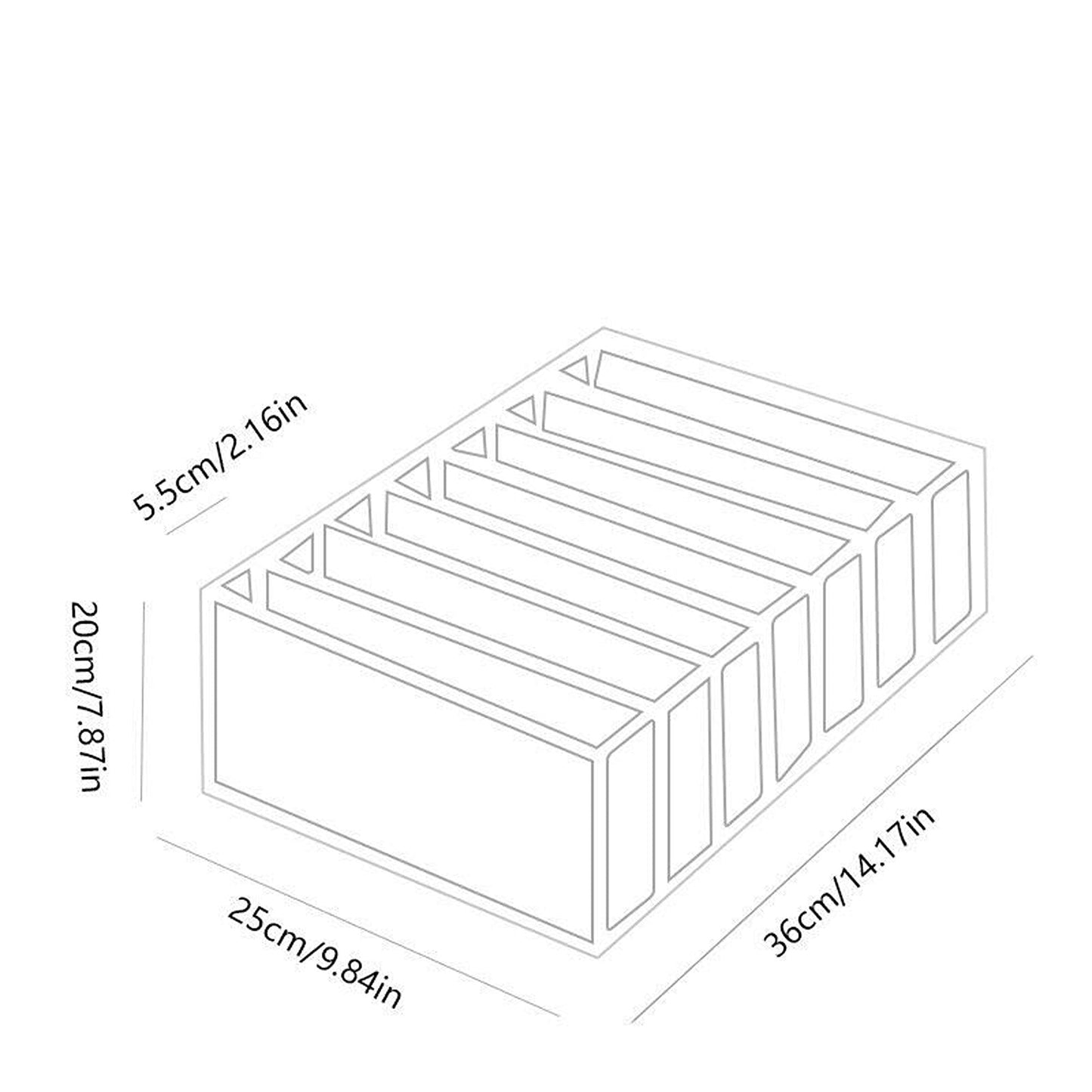 Blue Wardrobe Boxes for Clothes and Jeans Drawer Organizer