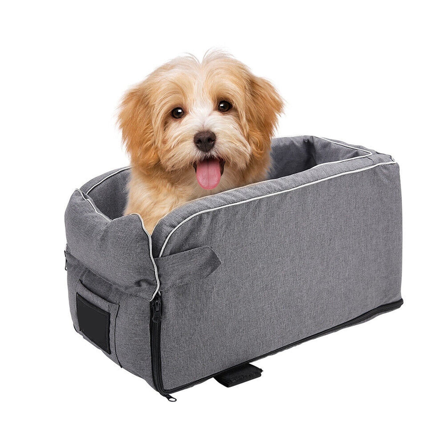 Pet Car Booster Seat Puppy Basket Safety Console Supplies Buckle