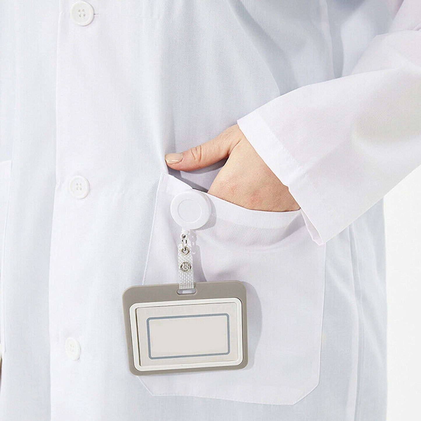 Lab Coat for Warehouse Hygiene and Food Industry White