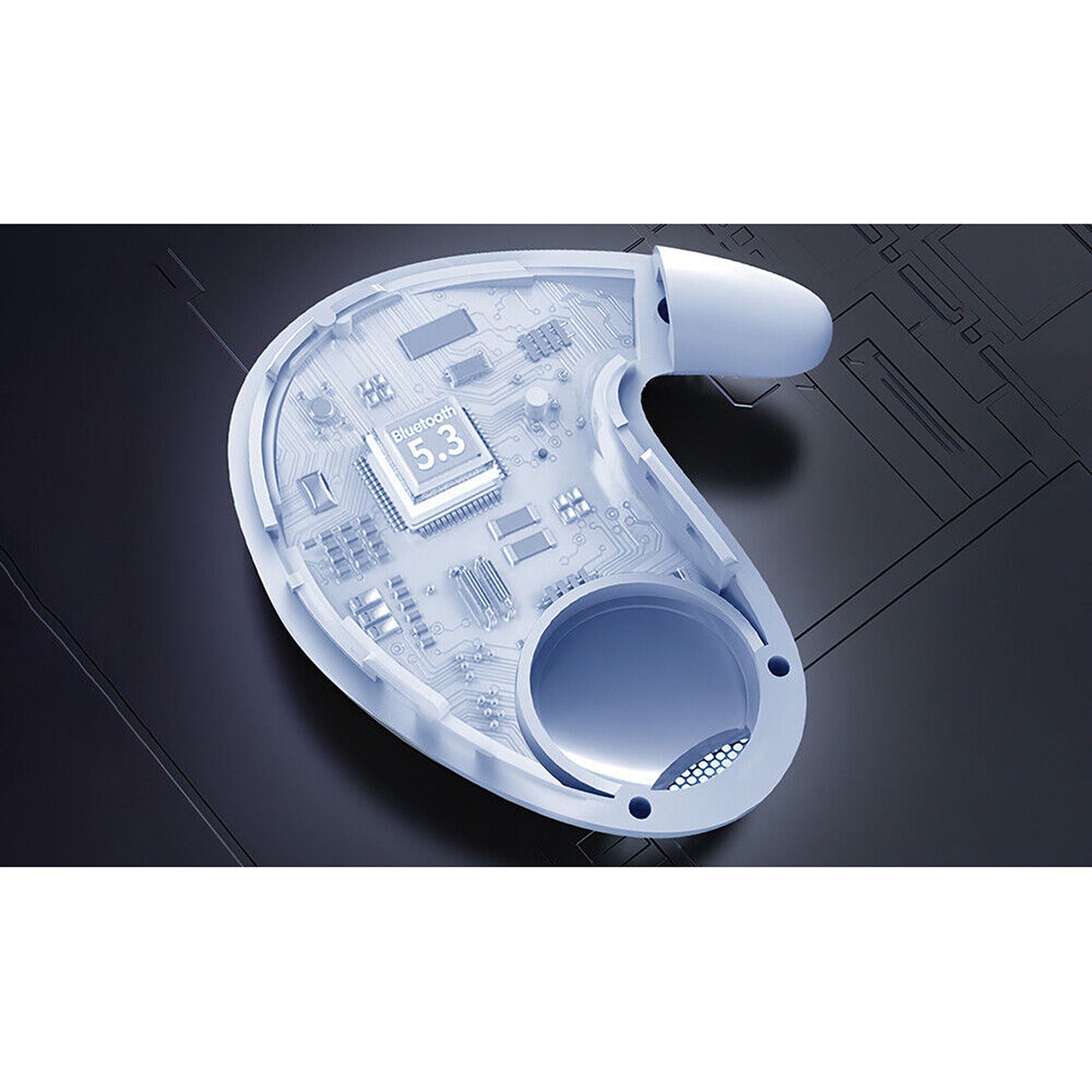Invisible Sleep Earphones Waterproof Wireless Double Noise Cancelling
