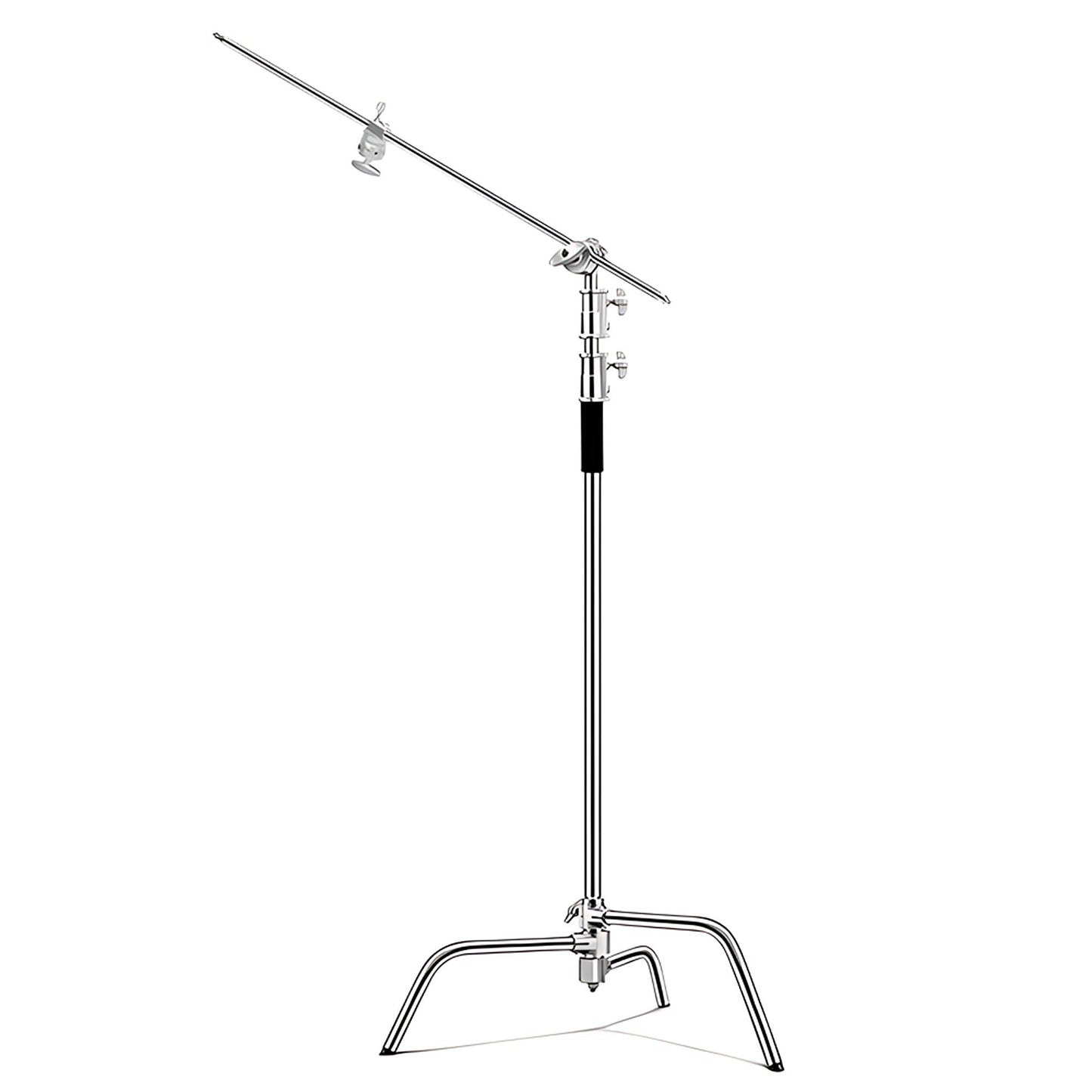 C-Stand with Boom Arm and Sandbag for Photo Studio Heavy-Duty Stainless Steel