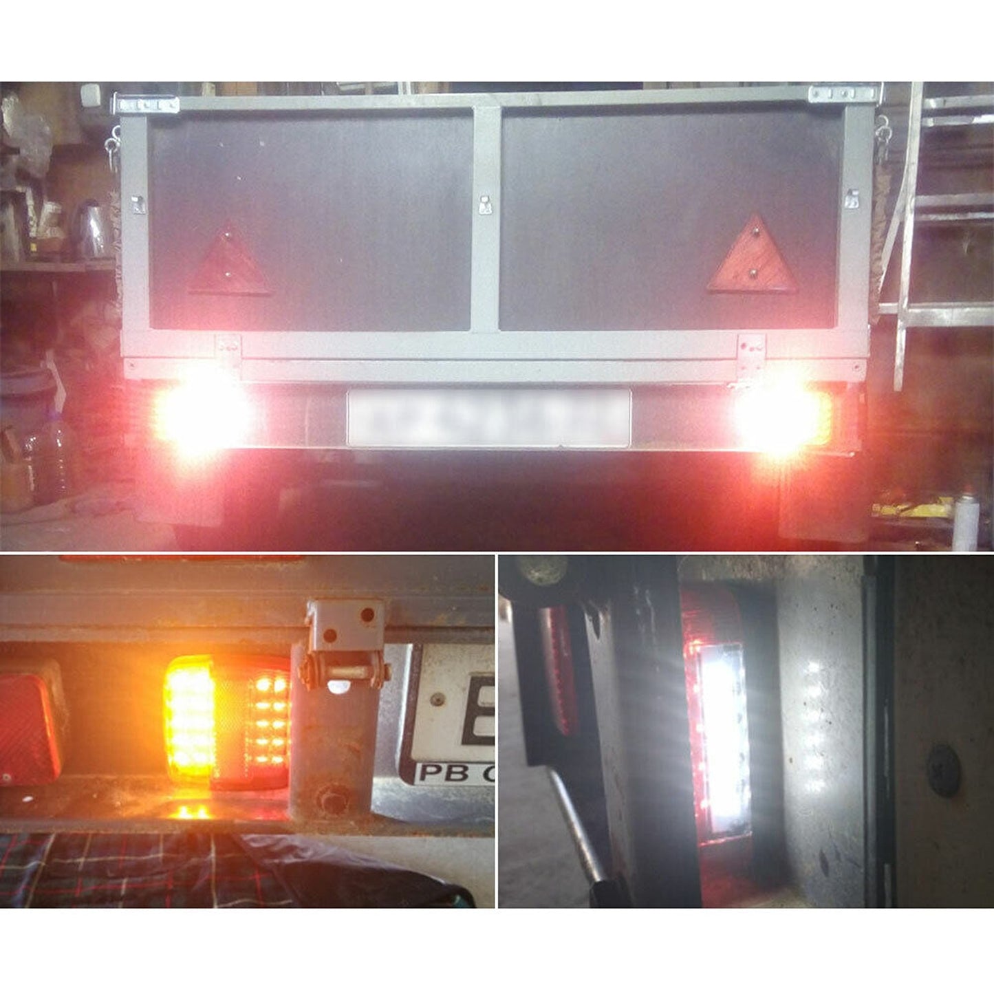 2pcs Submersible Trailer Tail Lights 26 LED Boat and Truck Lamp Kit