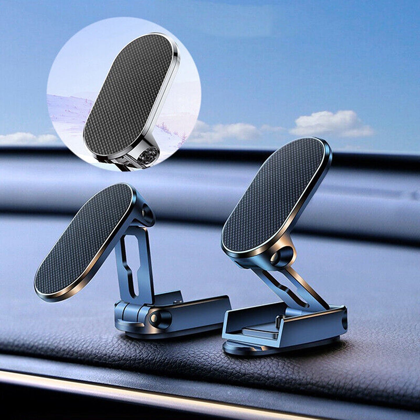 Universal Magnetic Phone Holder 360 Degree Rotatable for Car Dashboard