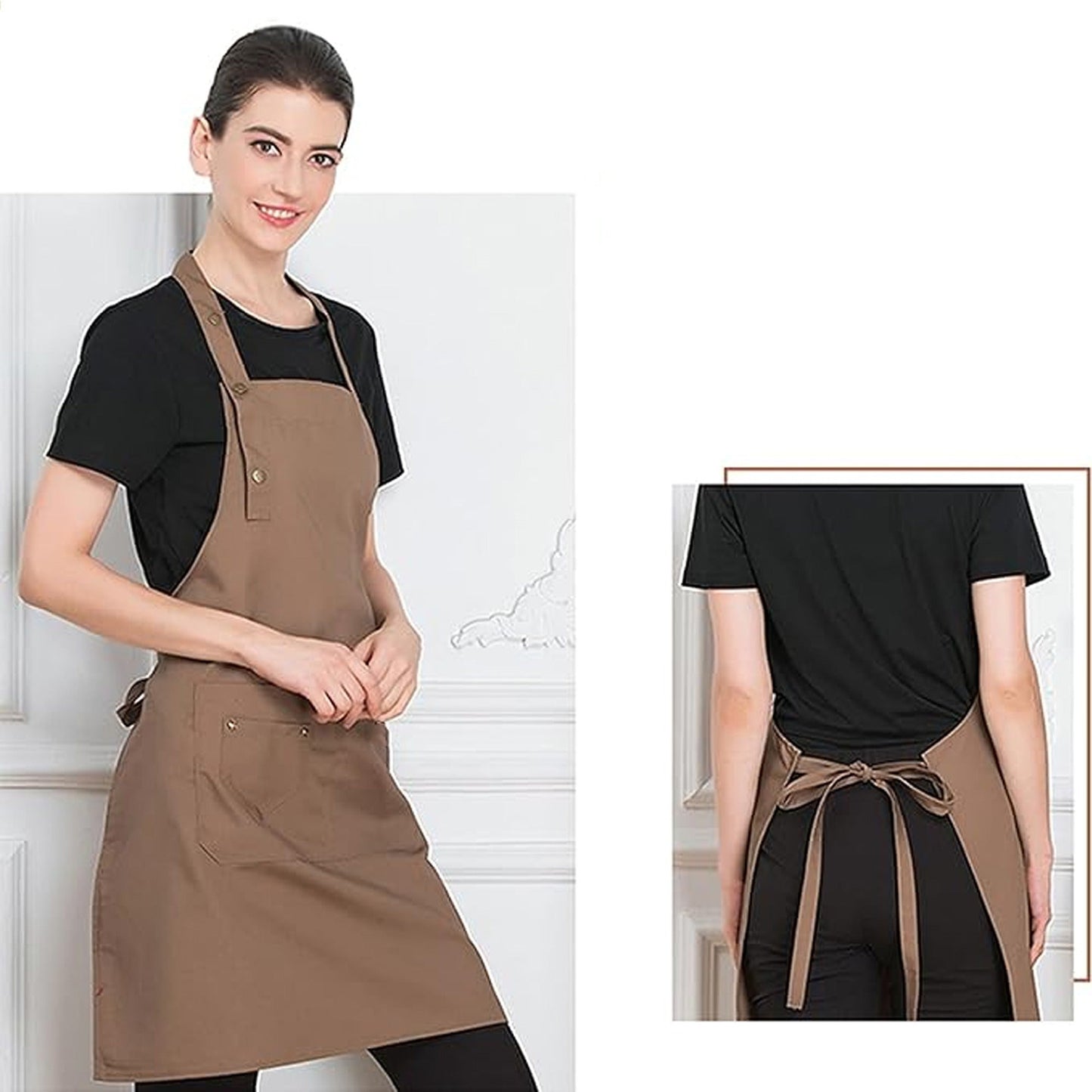 Adjustable Canvas Apron Waterproof Chef and Waiter Kitchen Wear
